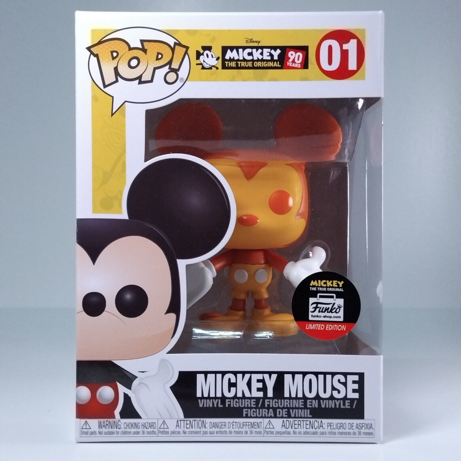 Funko Pop! Disney Mickey Mouse Orange Limited Edition #01