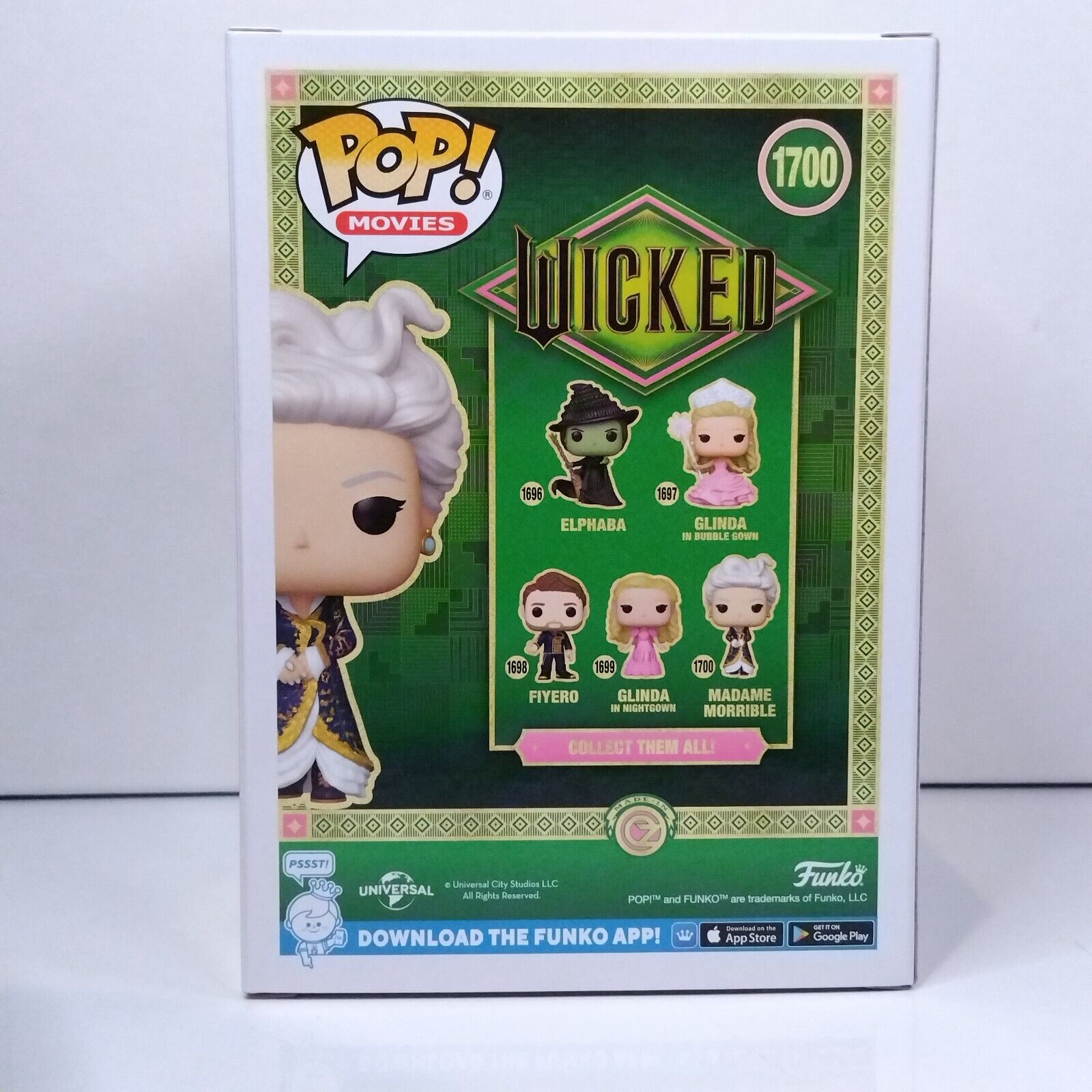 Funko Pop! Movies Wicked Madame Morrible Signed Michelle Yeoh COA #1700 WS