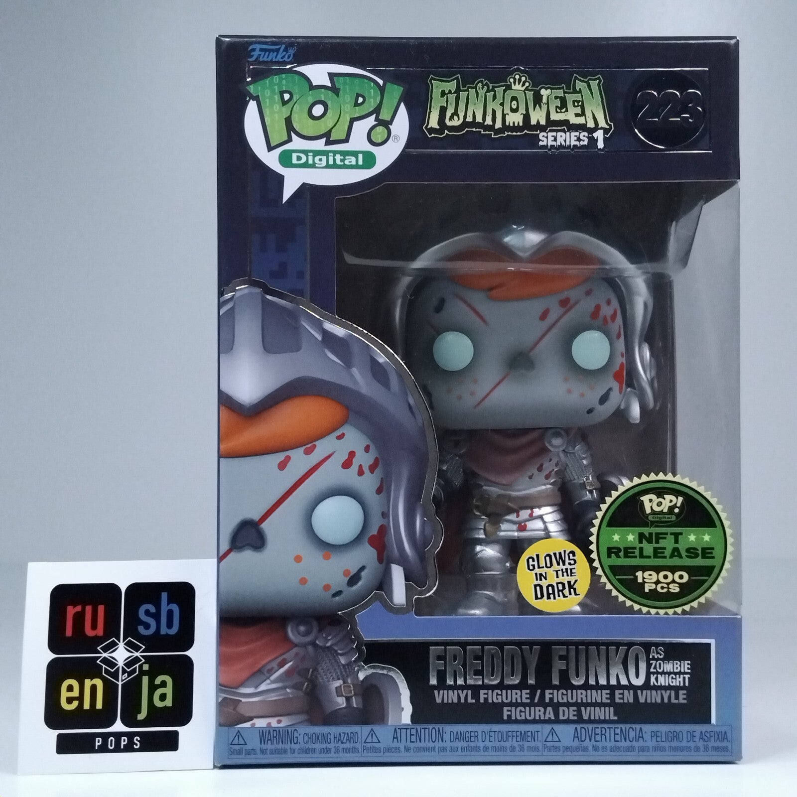 Funko Pop! Digital Funkoween Freddy Funko as Zombie Knight Glows 1,900 Pcs #223