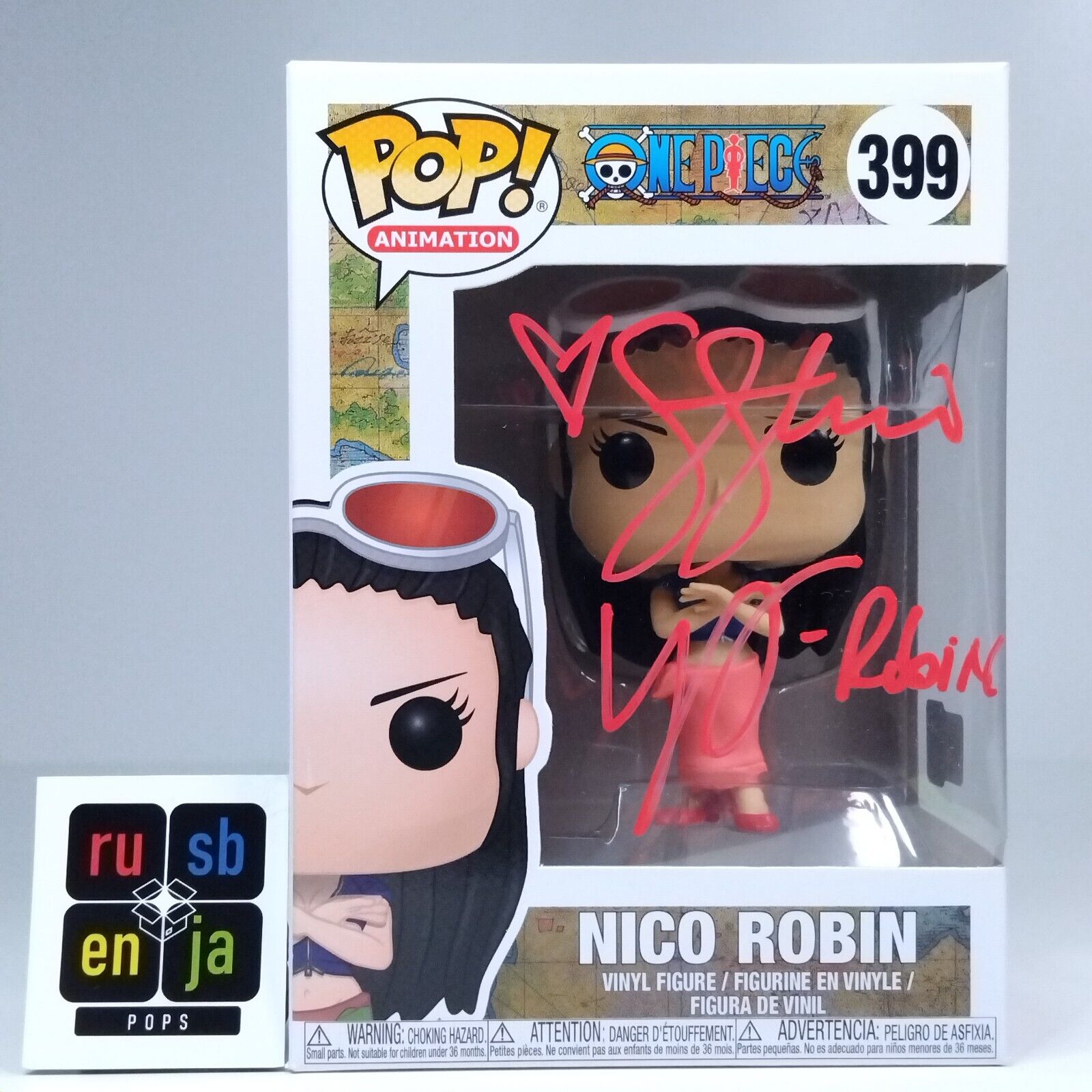 Funko Pop! Anime One Piece Nico Robin Signed Stephanie Young COA #399