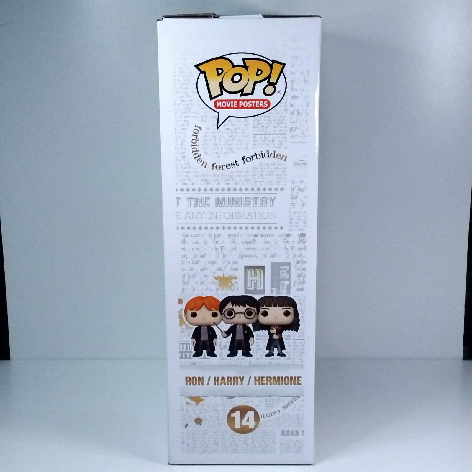 Funko Pop! Harry Potter Movie Posters Ron / Harry / Hermione #14 BOX DAMAGE