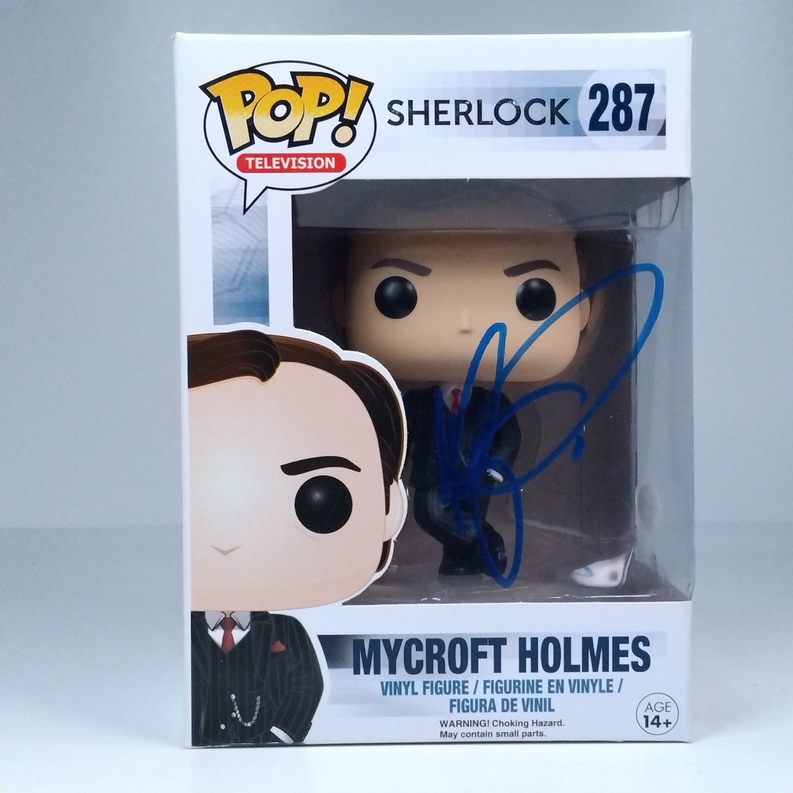 Funko Pop! TV Sherlock Mycroft Holmes Signed Mark Gatiss COA #287 WS