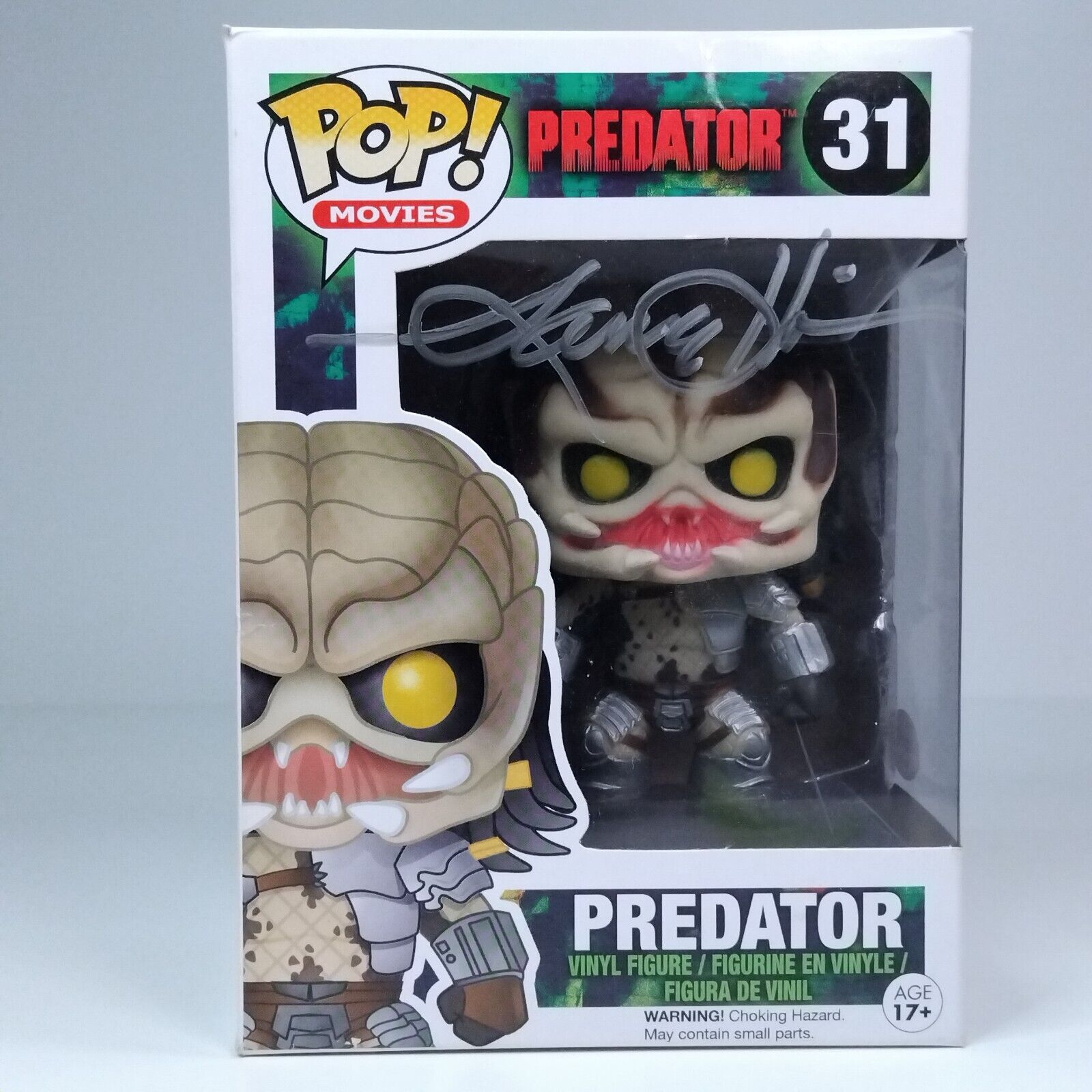 Funko Pop! Movies Predator Signed Lance Henriksen COA #31 BOX DAMAGE