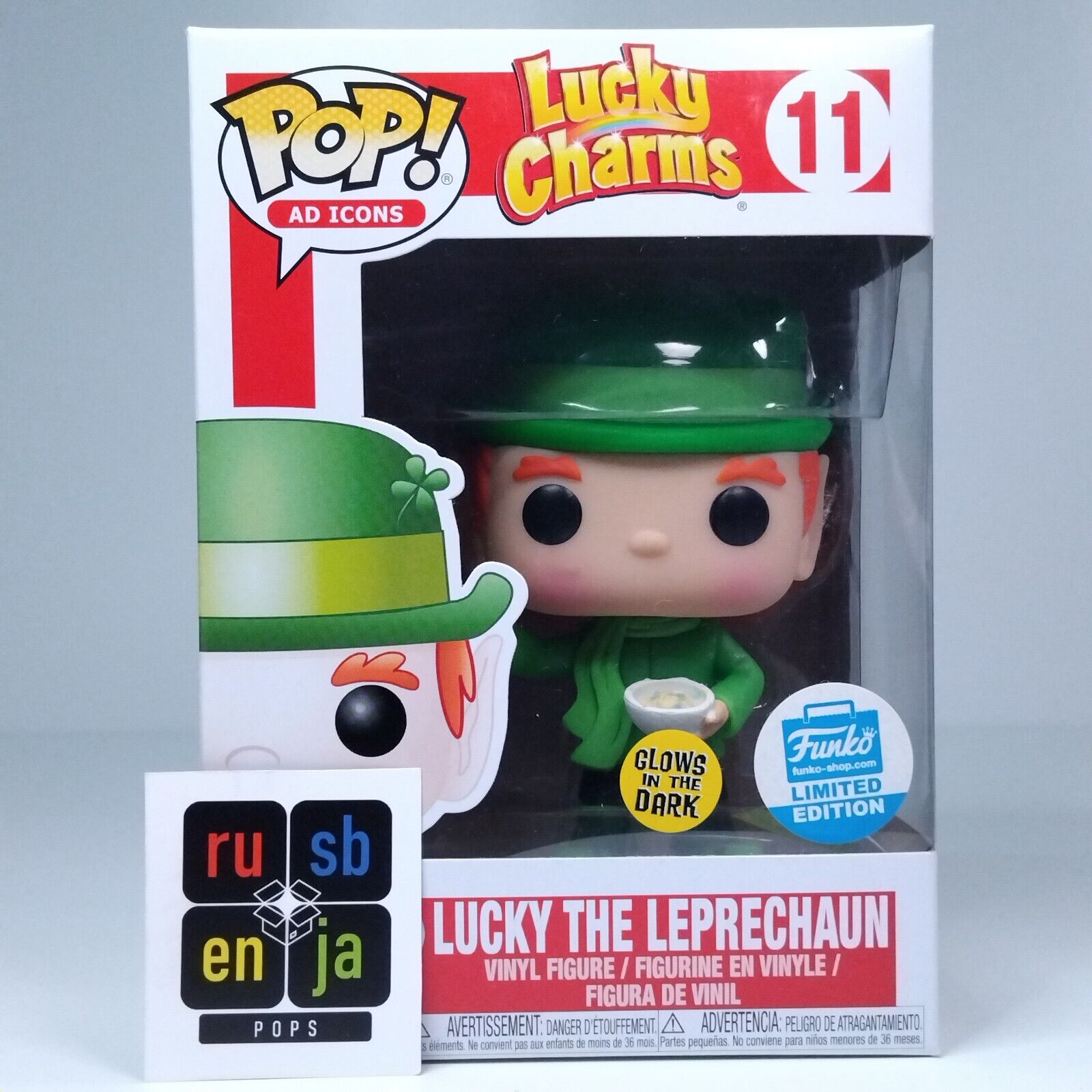 Funko Pop! Ad Icons Lucky Charms Lucky the Leprechaun Glows Limited Edition #11