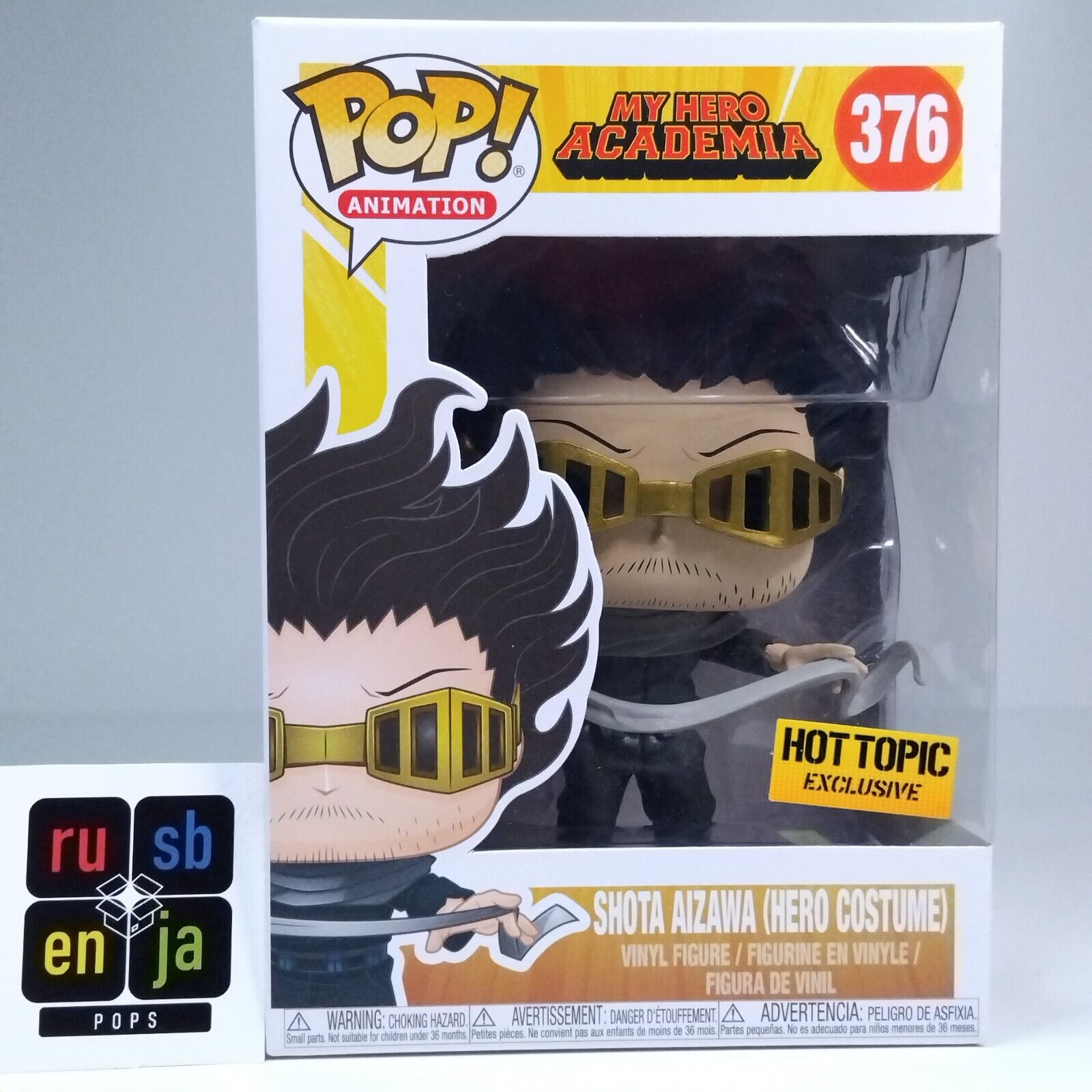 Funko Pop! Anime MHA My Hero Academia Shota Aizawa Hero Costume Hot Topic #376