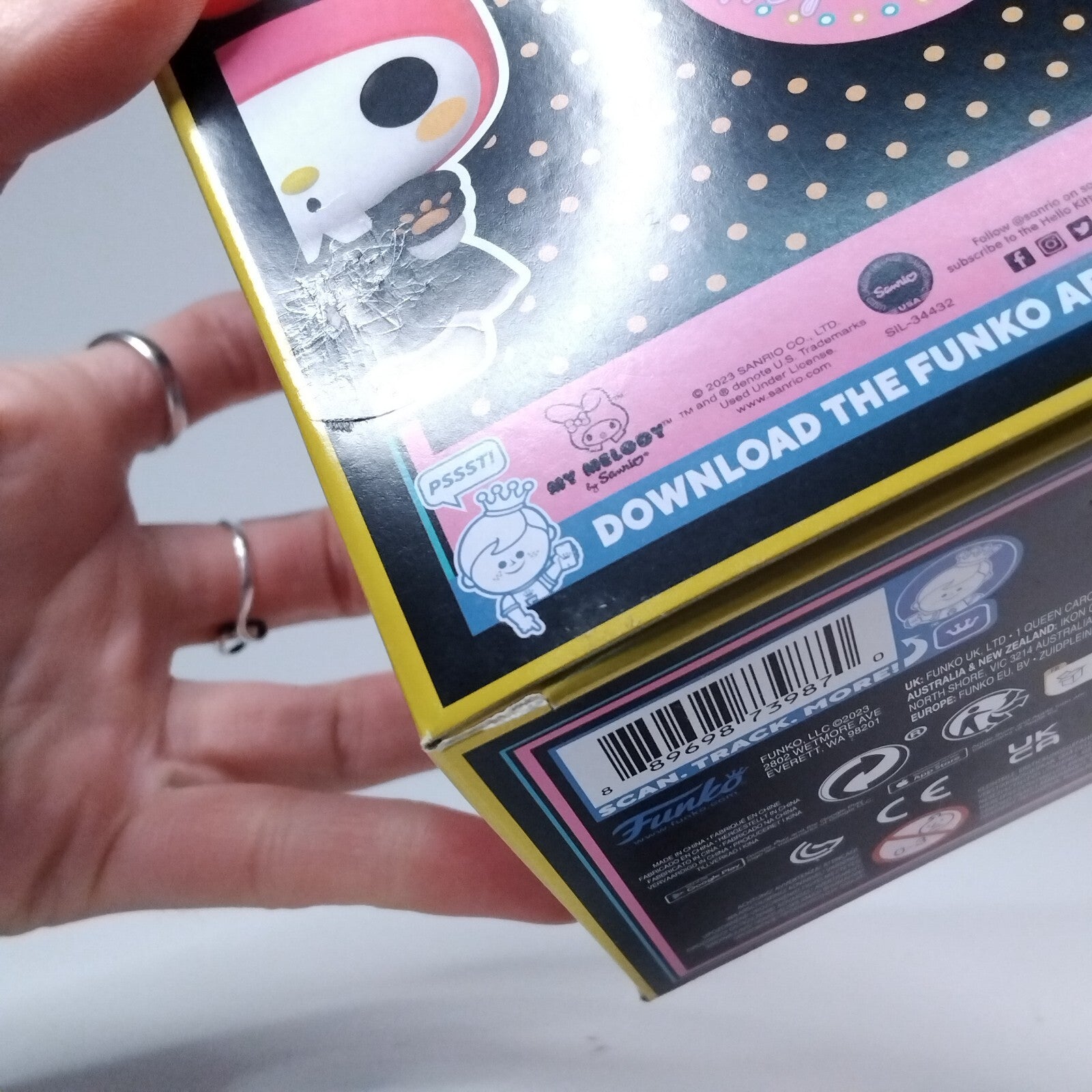Funko Pop! Anime Blacklight My Melody Special Edition #72