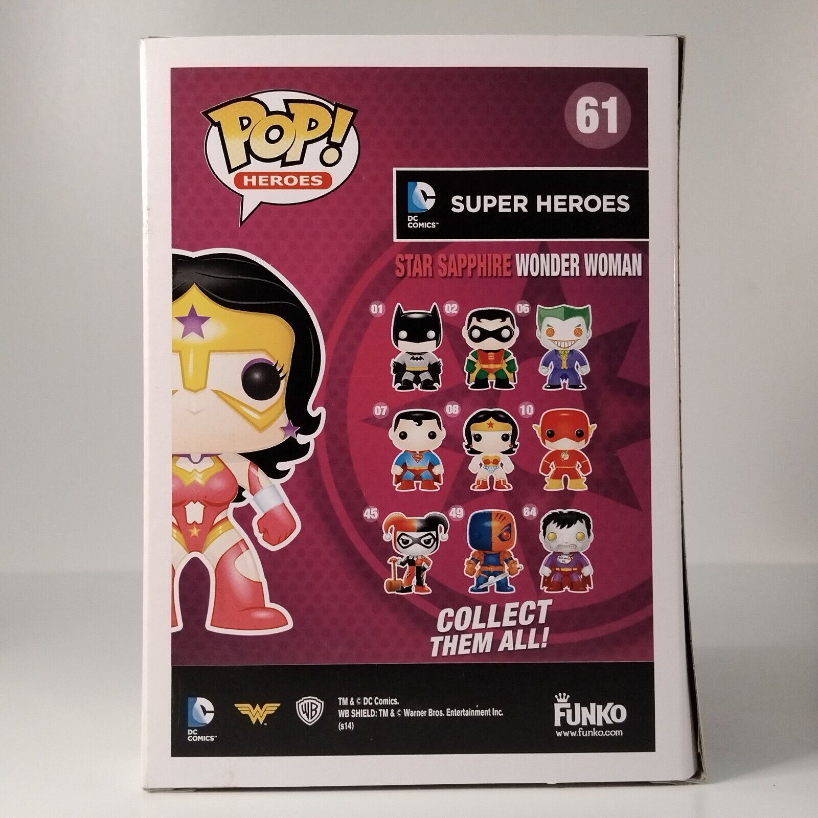 Funko Pop! DC Heroes Star Sapphire Wonder Woman #61 BOX DAMAGE