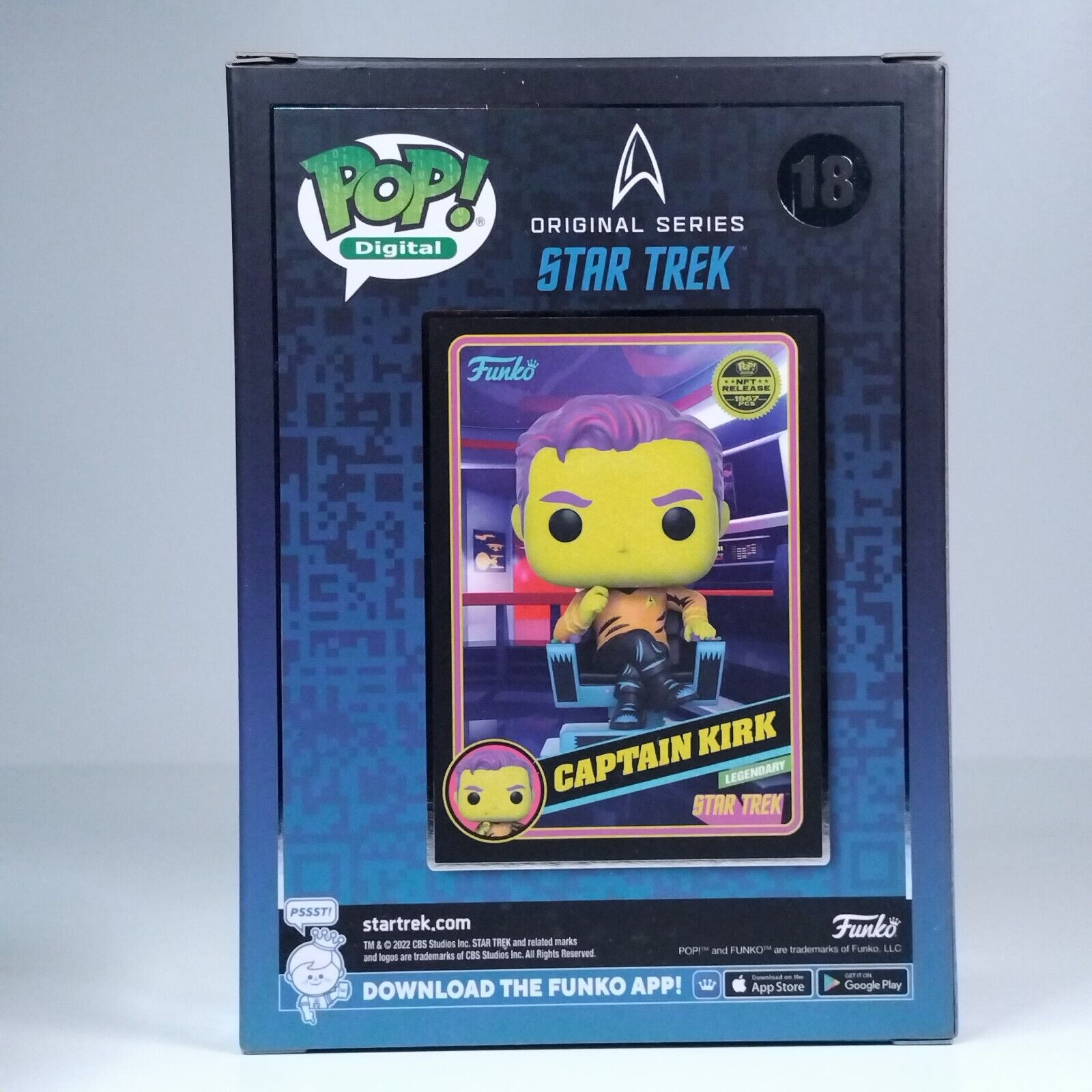 Funko Pop! Digital TV Star Trek Captain Kirk 1,967 Pcs #18