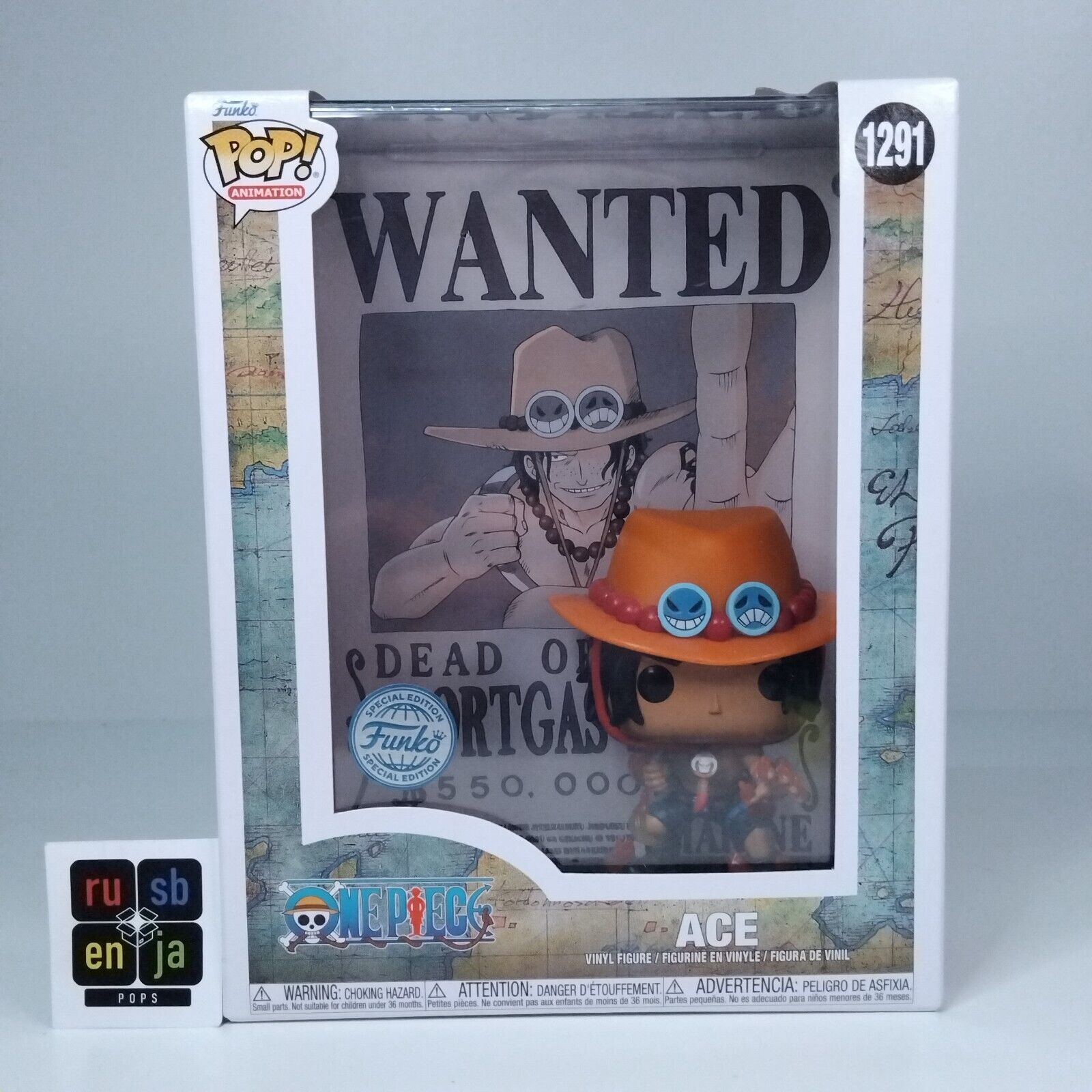 Funko Pop! Anime One Piece Wanted Poster Ace Special Edition #1291