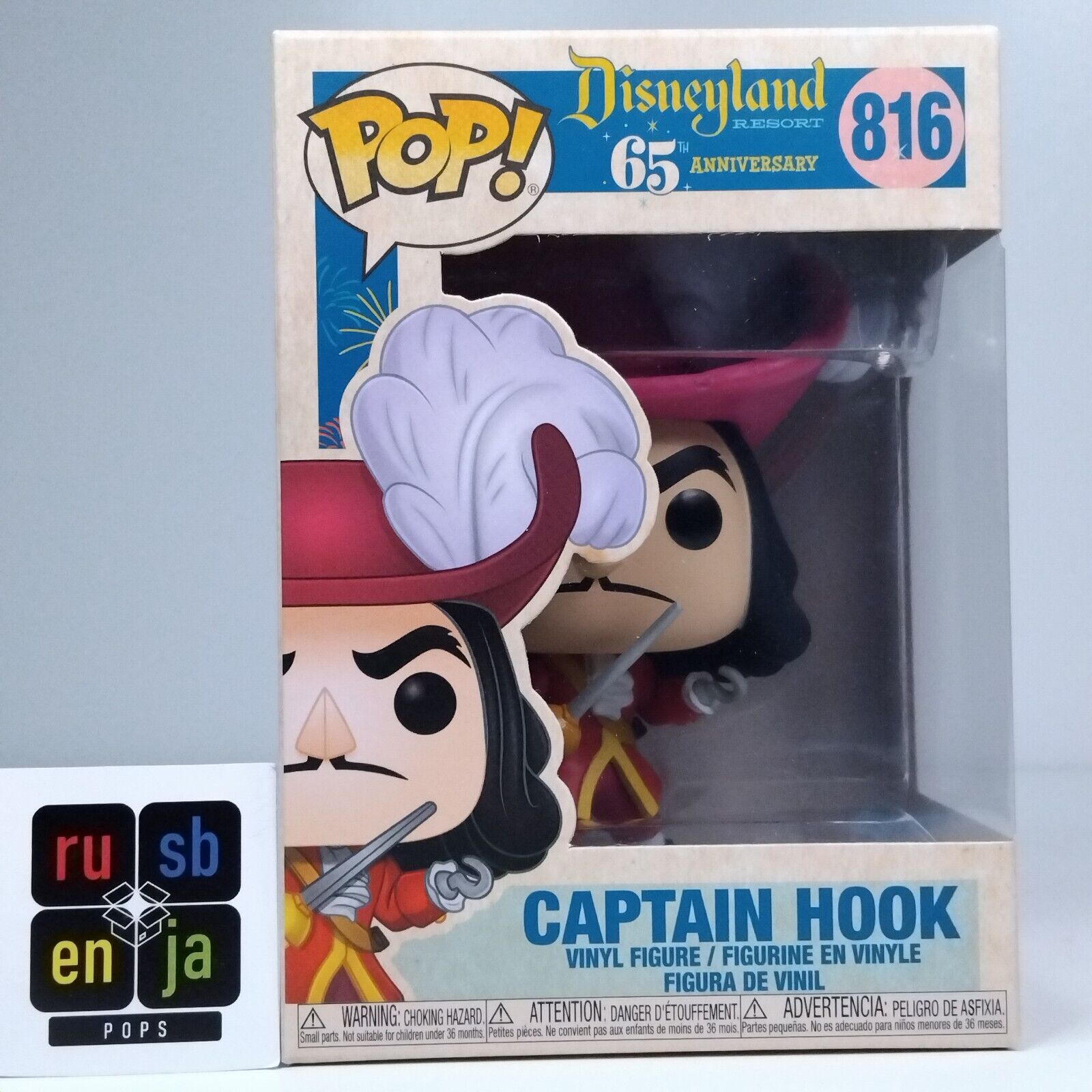 Funko Pop! Disney Disneyland Resort Peter Pan Captain Hook #816