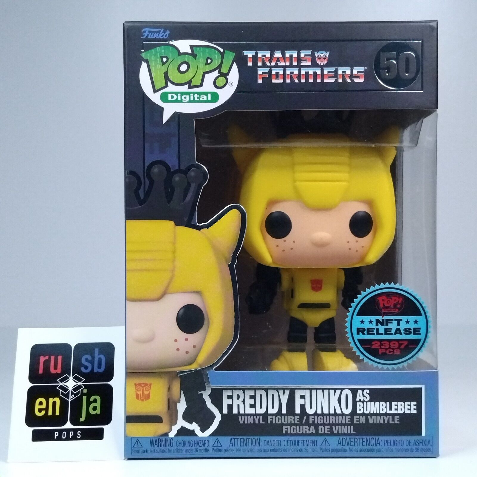 Funko Pop! Digital Retro Toys Transformers Freddy Funko as Bumblebee 2,397 #50