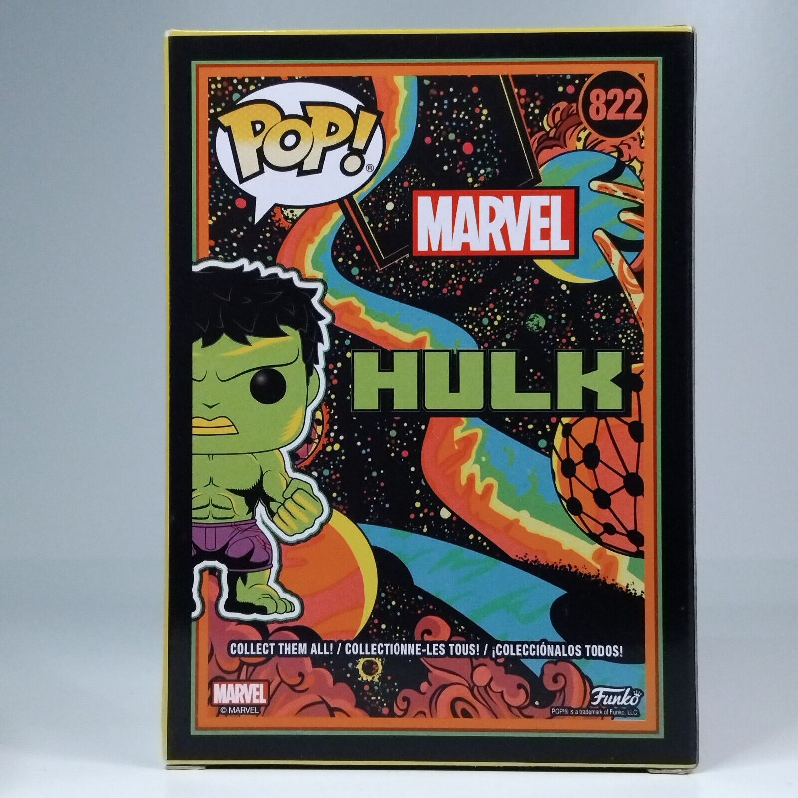 Funko Pop! Marvel Blacklight Hulk Exclusive #822