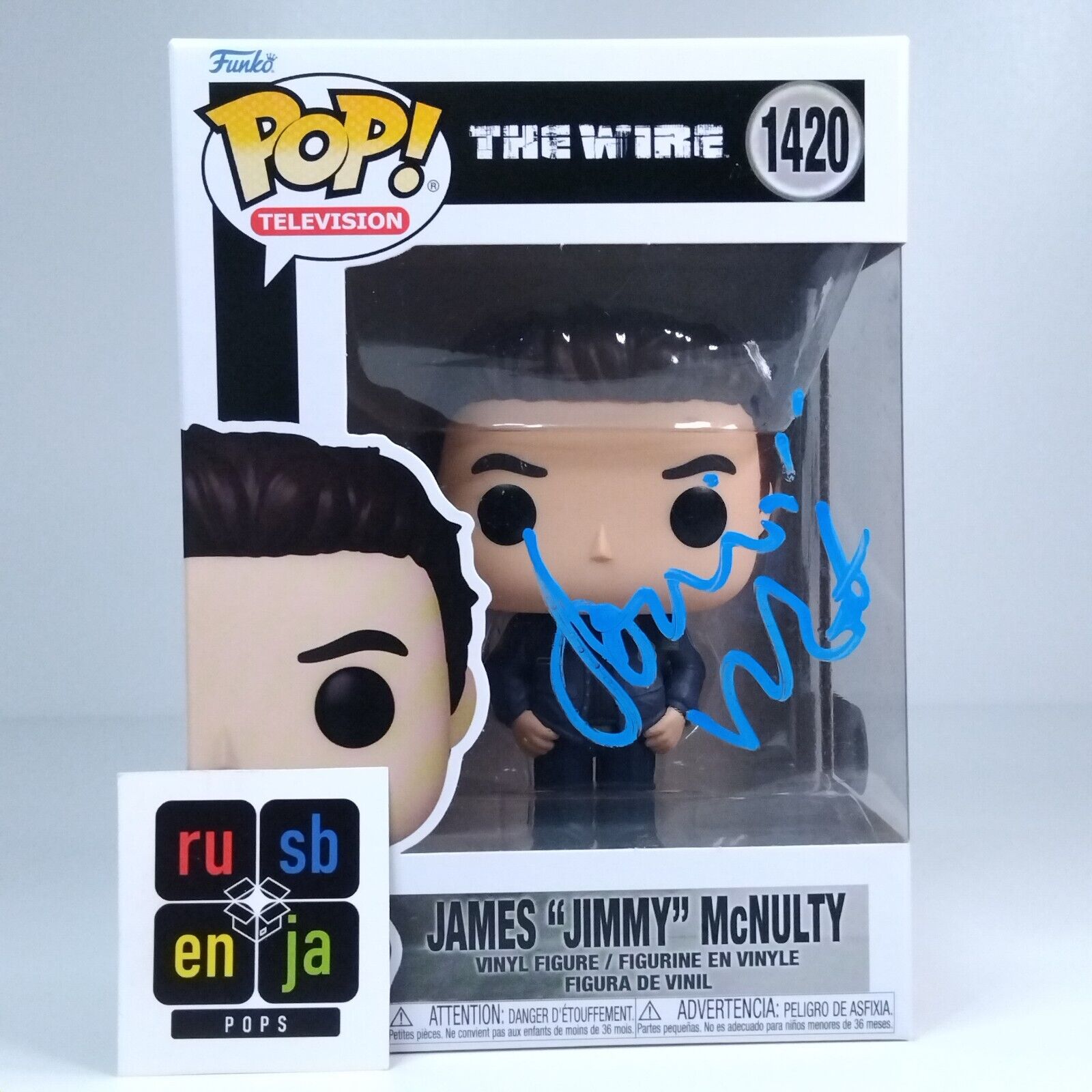 Funko Pop! TV The Wire James Jimmy McNulty Signed Dominic West SWAU #1420 WS