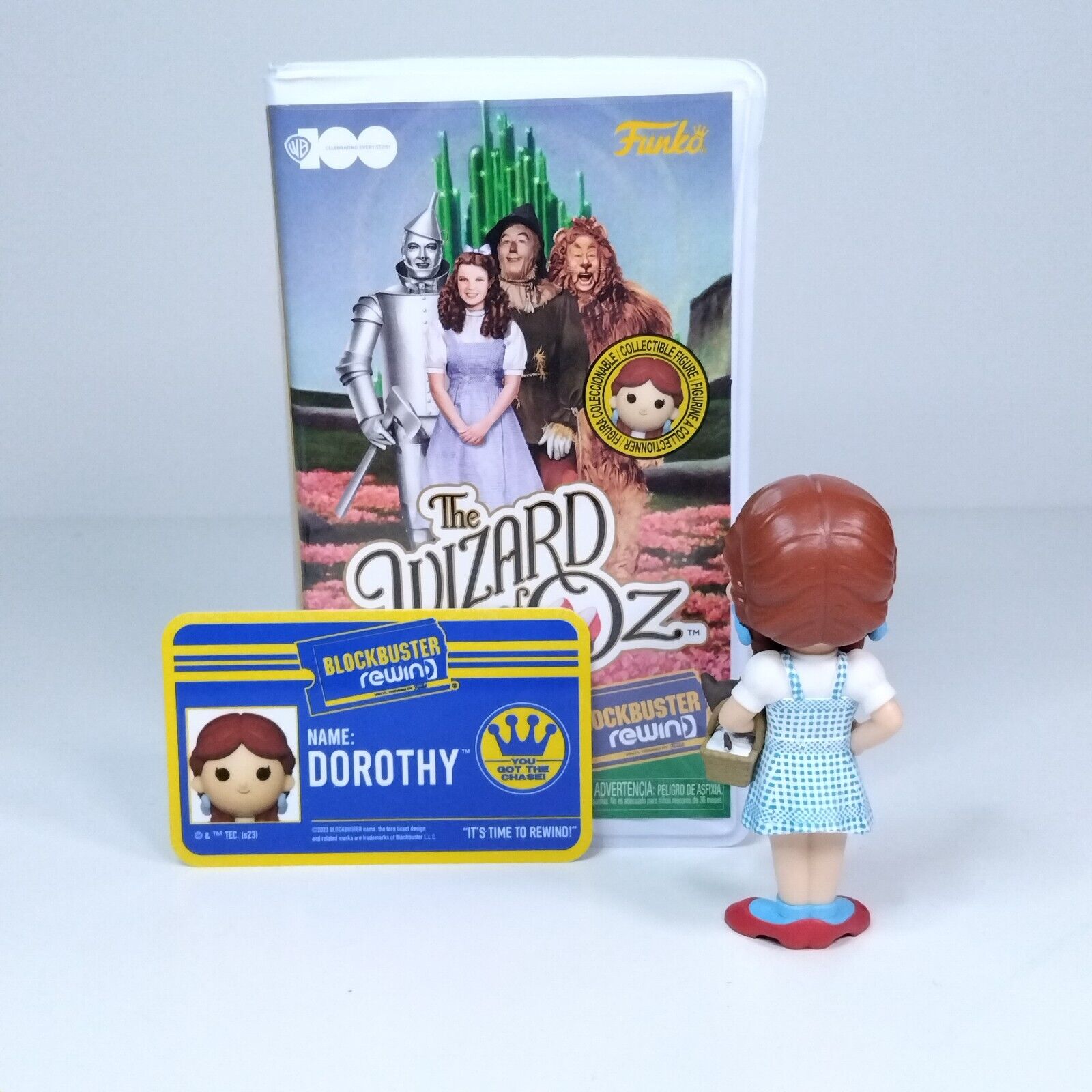 Funko Pop! Blockbuster Rewind The Wizard of Oz Dorothy with Toto Chase