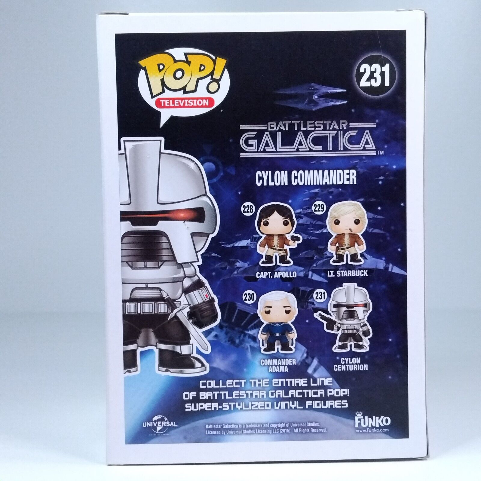 Funko Pop! TV Battlestar Galactica Cylon Commander NYCC 1,000 Pcs #231