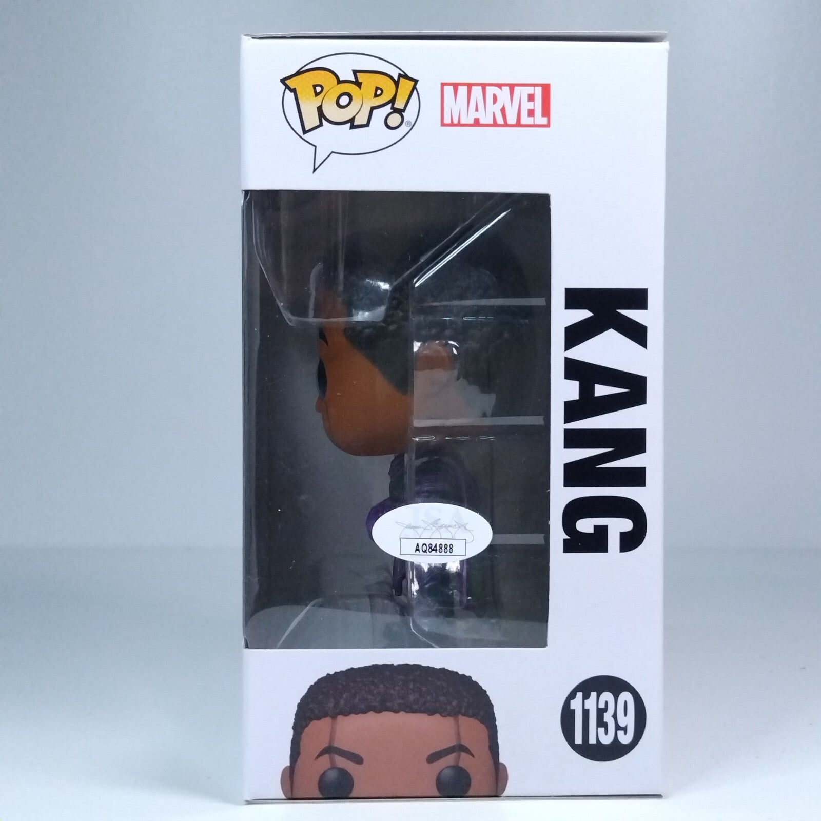 Funko Pop! Marvel AntMan Quantumania Kang Signed Jonathan Majors COA #1139 WS