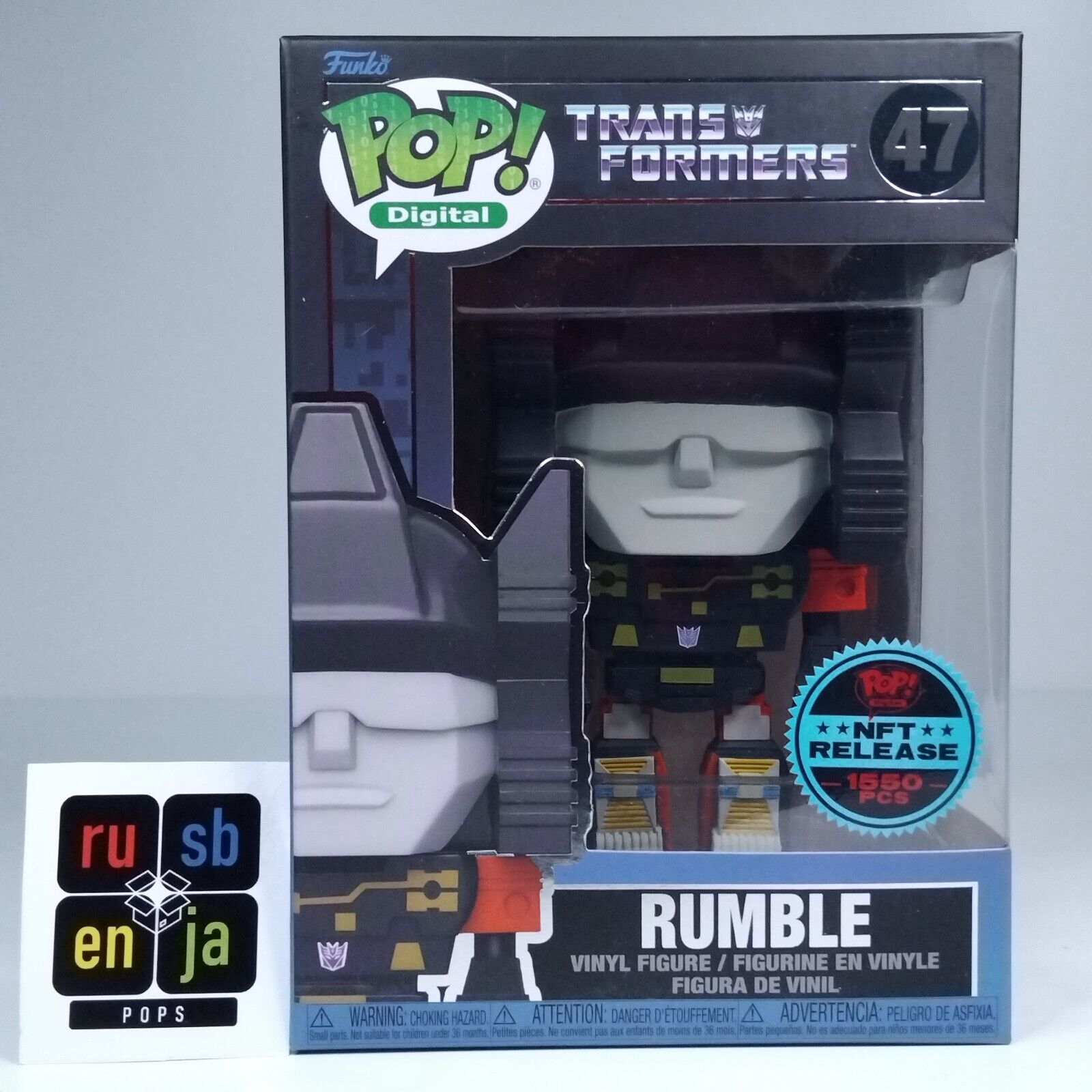 Funko Pop! Digital Retro Toys Transformers Rumble 1,550 Pcs #47