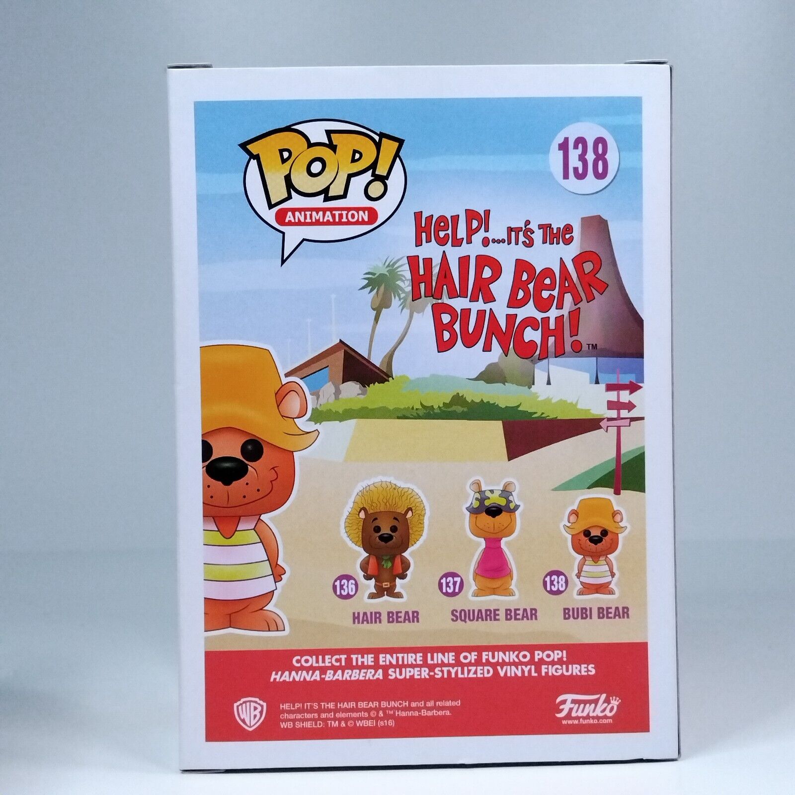 Funko Pop! Animation Hair Bear Bunch Bubi Bear 2,000 Pcs NYCC #138