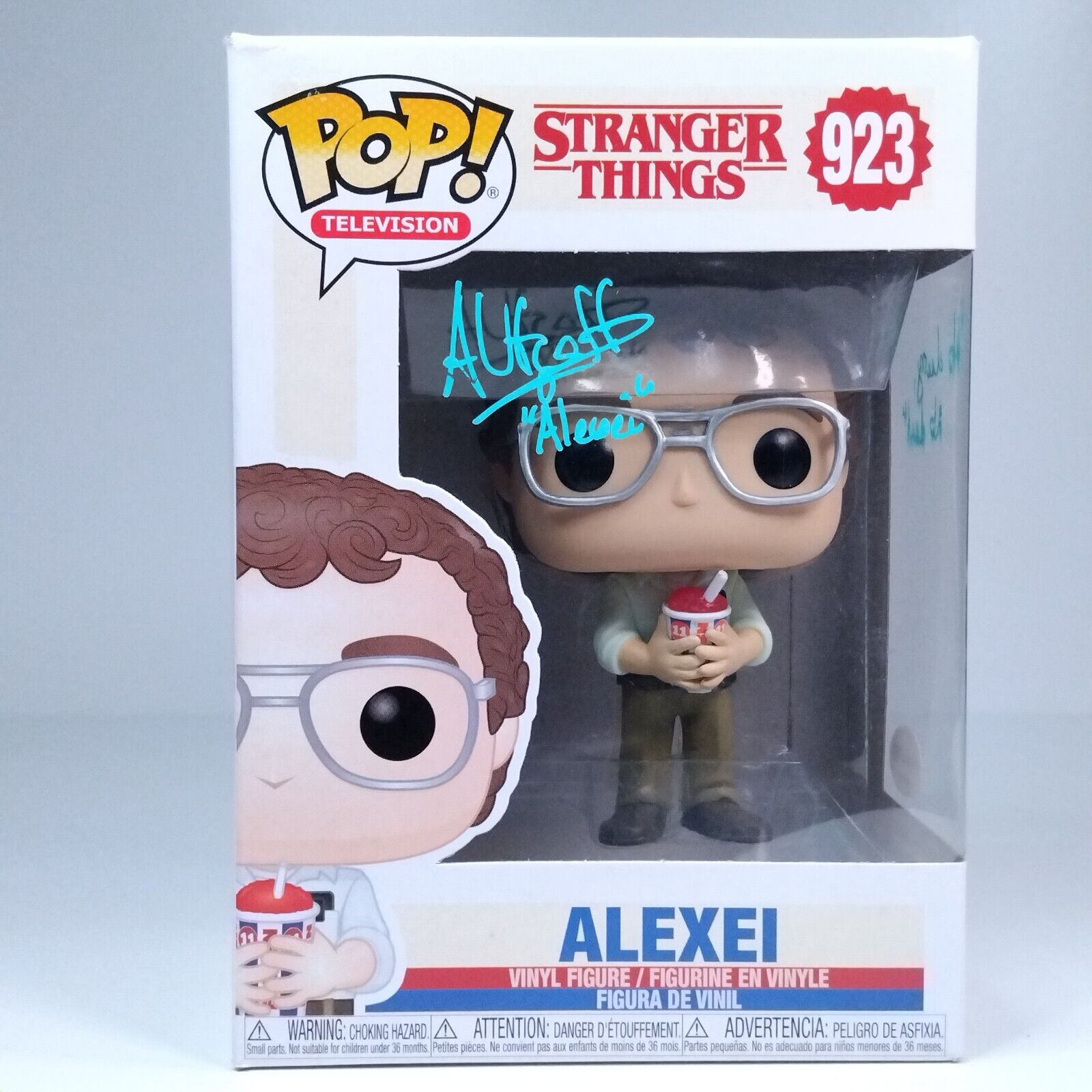 Funko Pop! TV Stranger Things Alexei Signed Alec Utgoff COA #923