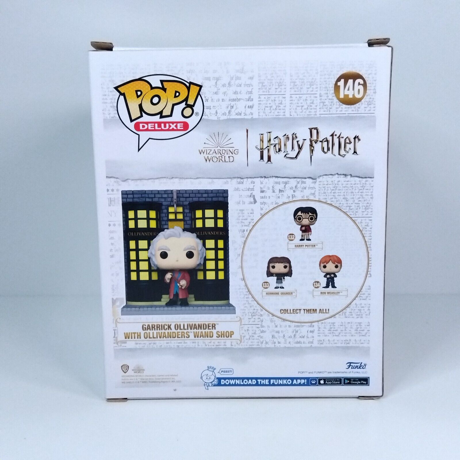 Funko Pop! Harry Potter Garrick Ollivander with Ollivanders Wand Shop #146