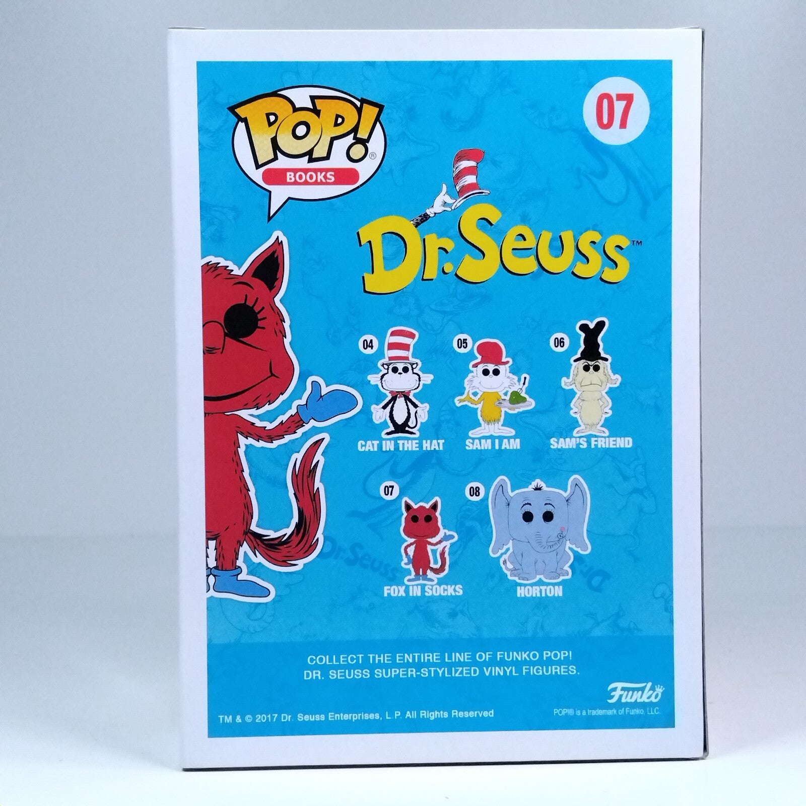 Funko Pop! Books Dr Seuss Fox in Socks Flocked Exclusive #07