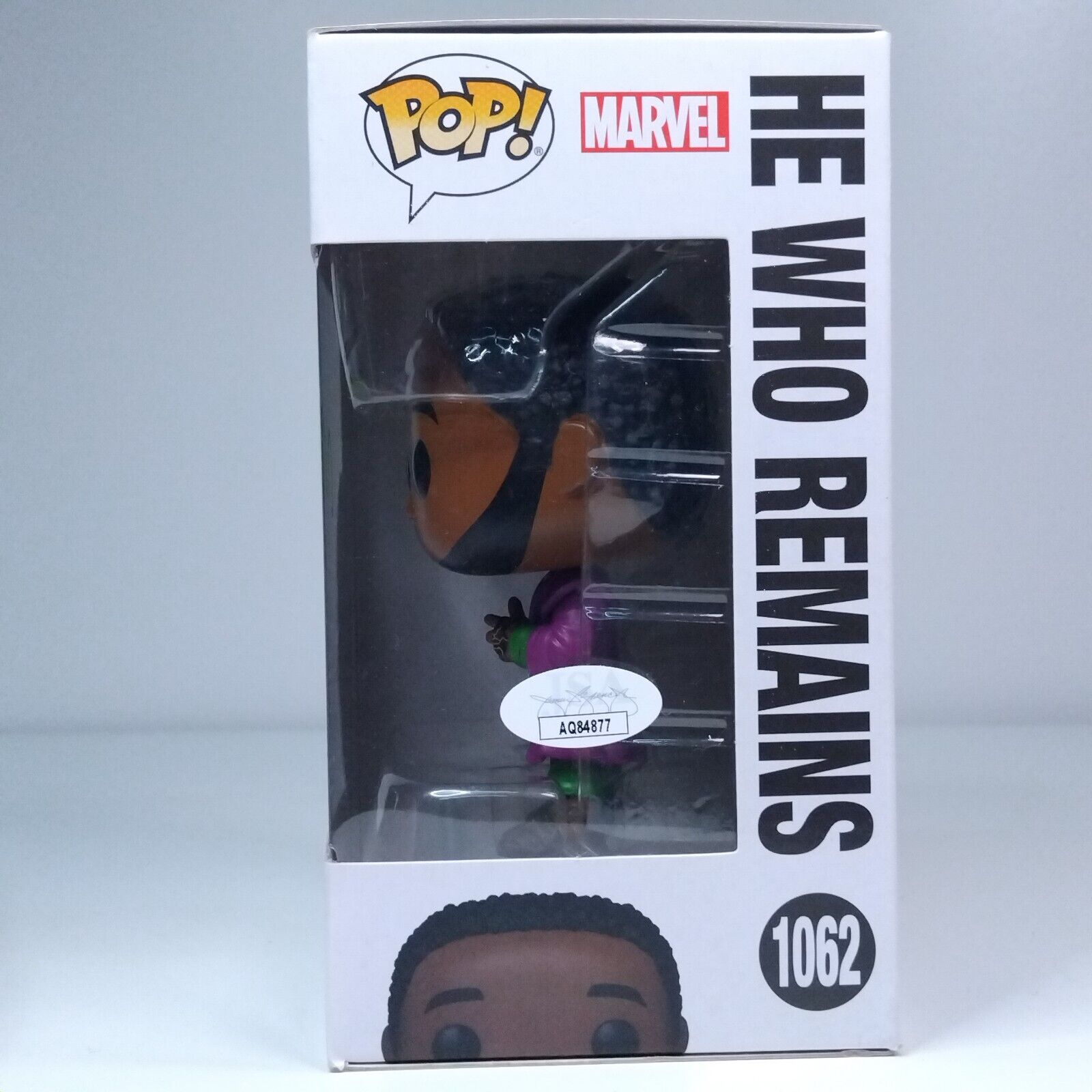 Funko Pop! Marvel Loki He Who Remains Signed Jonathan Majors COA #1062 WS