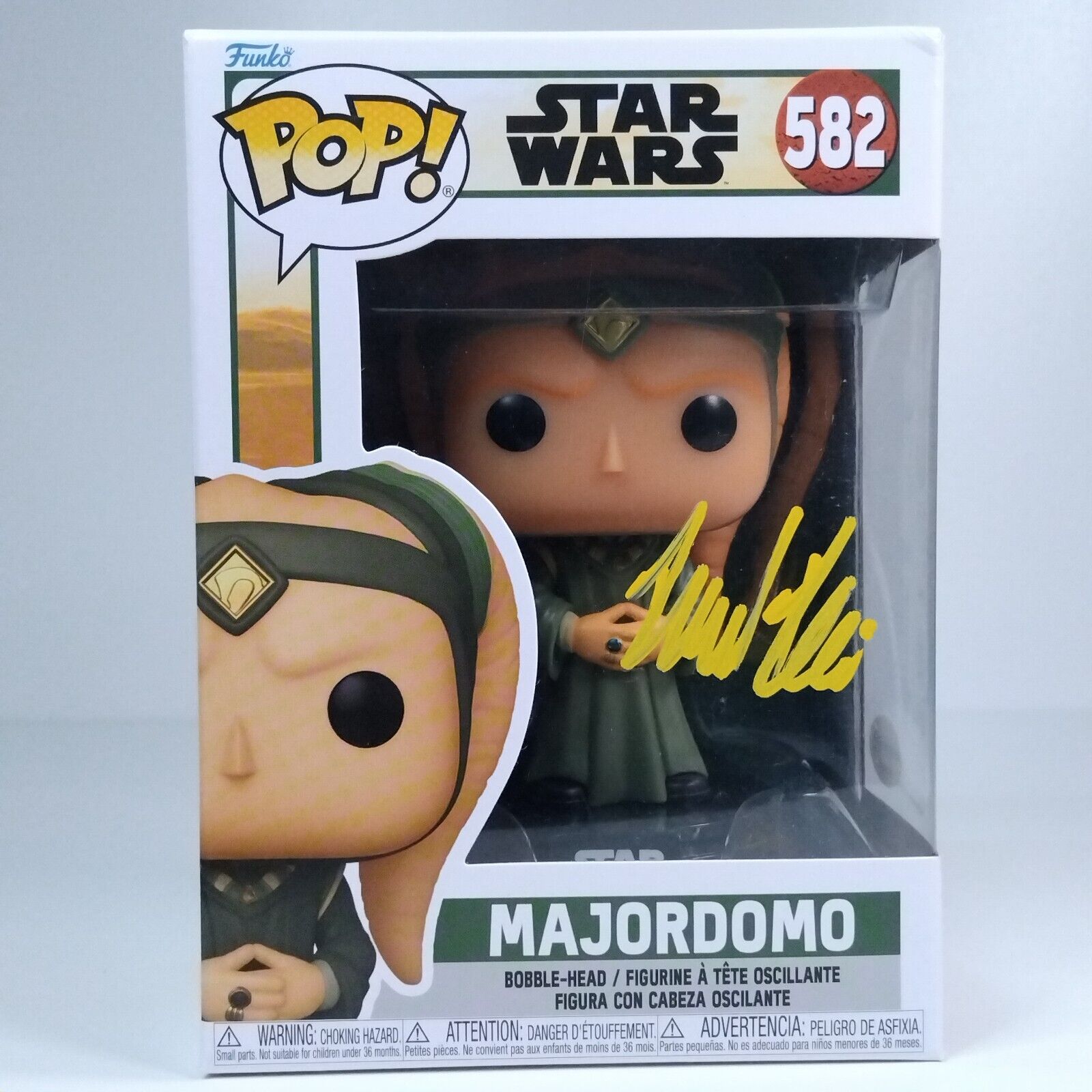 Funko Pop! Star Wars Boba Fett Majordomo Signed David Pasquesi ACOA #582 WS