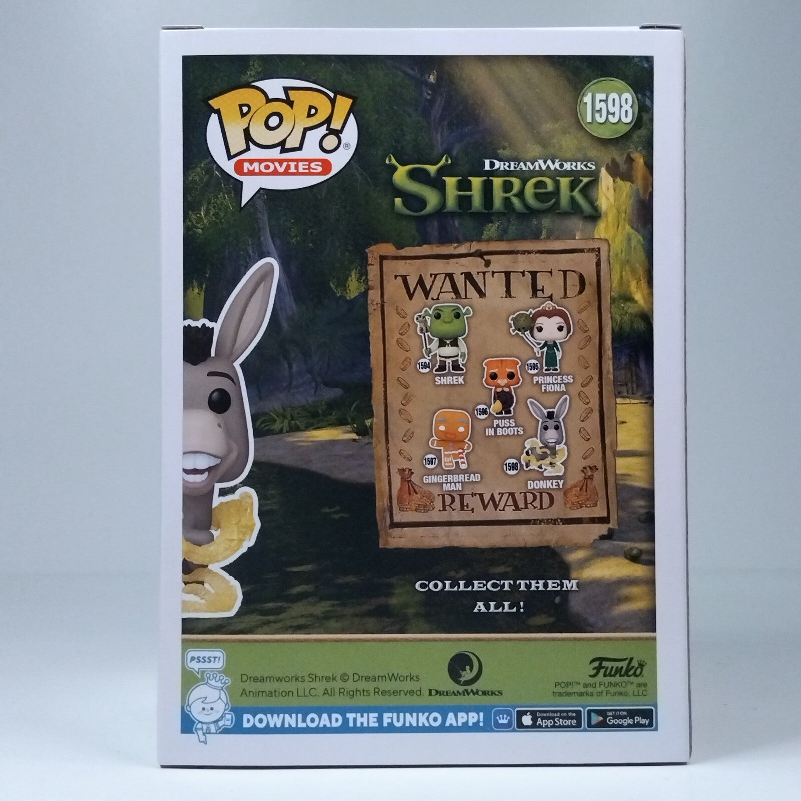 Funko Pop! Movies Animation Shrek Donkey Glitter #1598