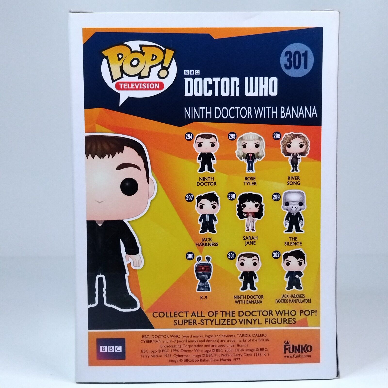 Funko Pop! TV Doctor Who Ninth Doctor With Banana #301