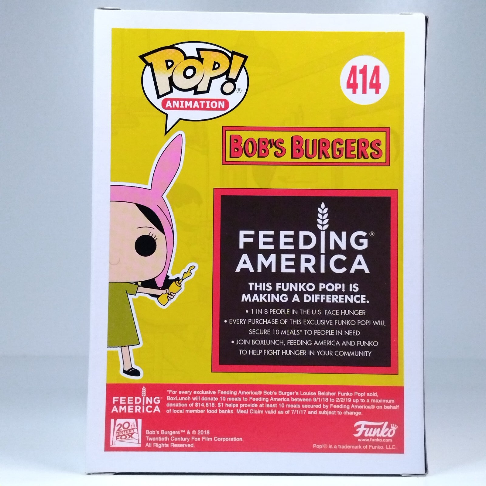 Funko Pop! Animation Bob's Burgers Louise Belcher Box Lunch Exclusive #414