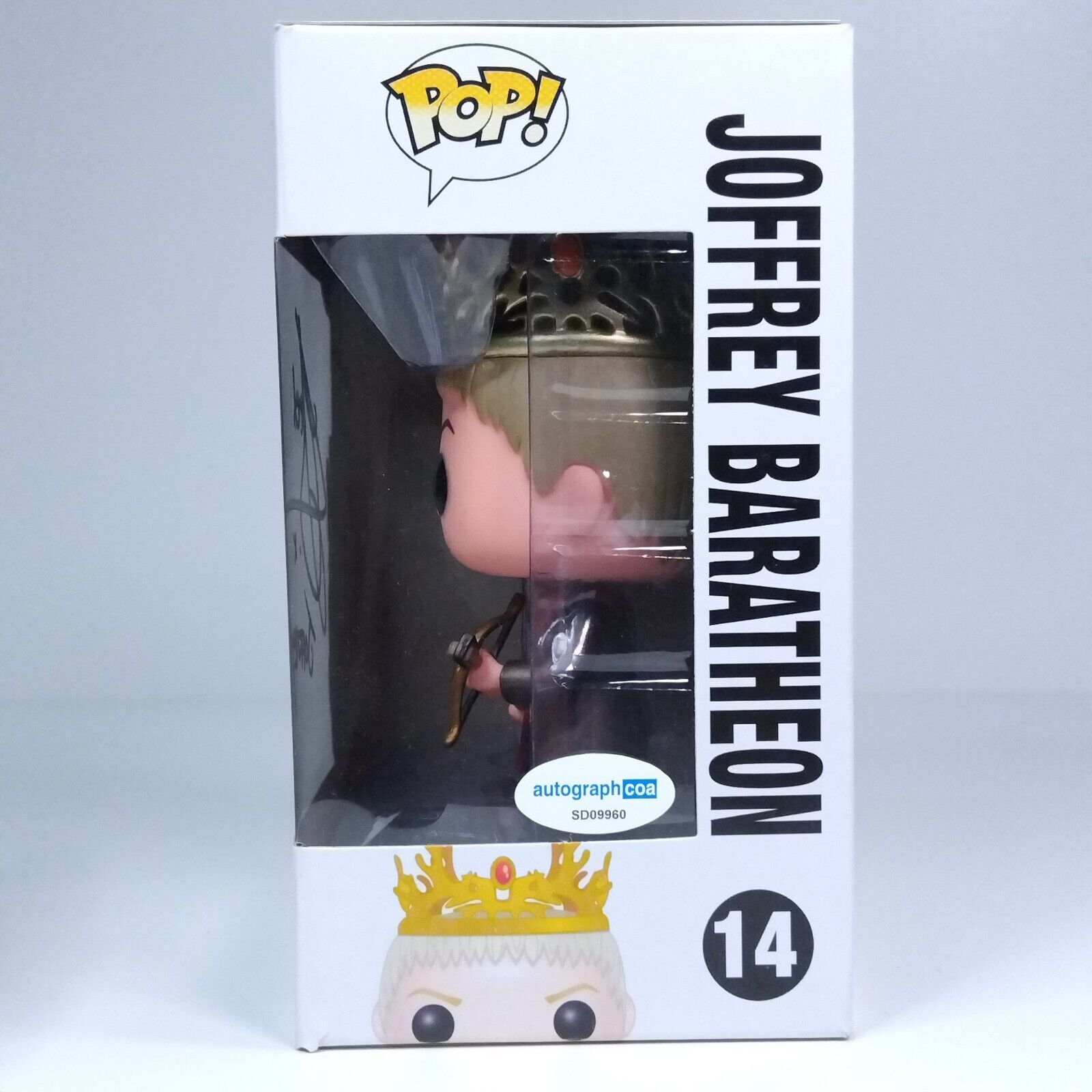 Funko Pop! TV Game of Thrones Joffrey Baratheon Signed Jack Gleeson COA #14