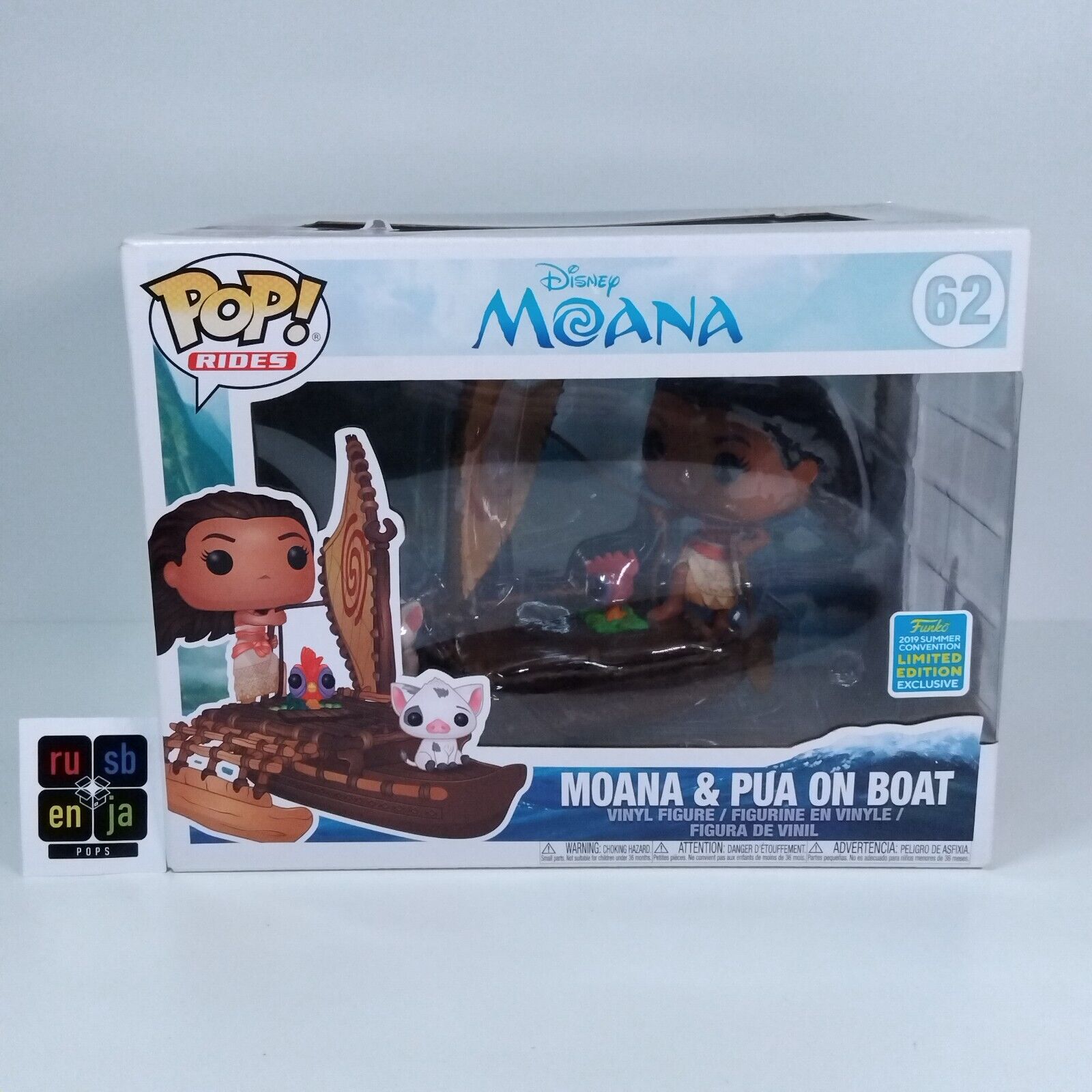 Funko Pop! Disney Rides Moana & Pua on Boat Limited Edition #62