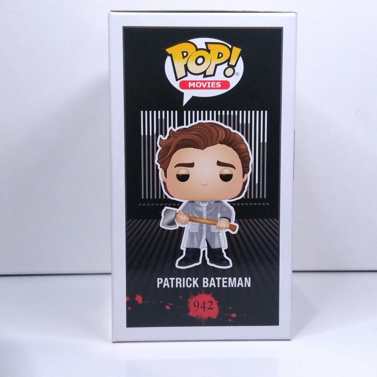 Funko Pop! Movies American Psycho Patrick Bateman Signed Christian Bale #942 WS