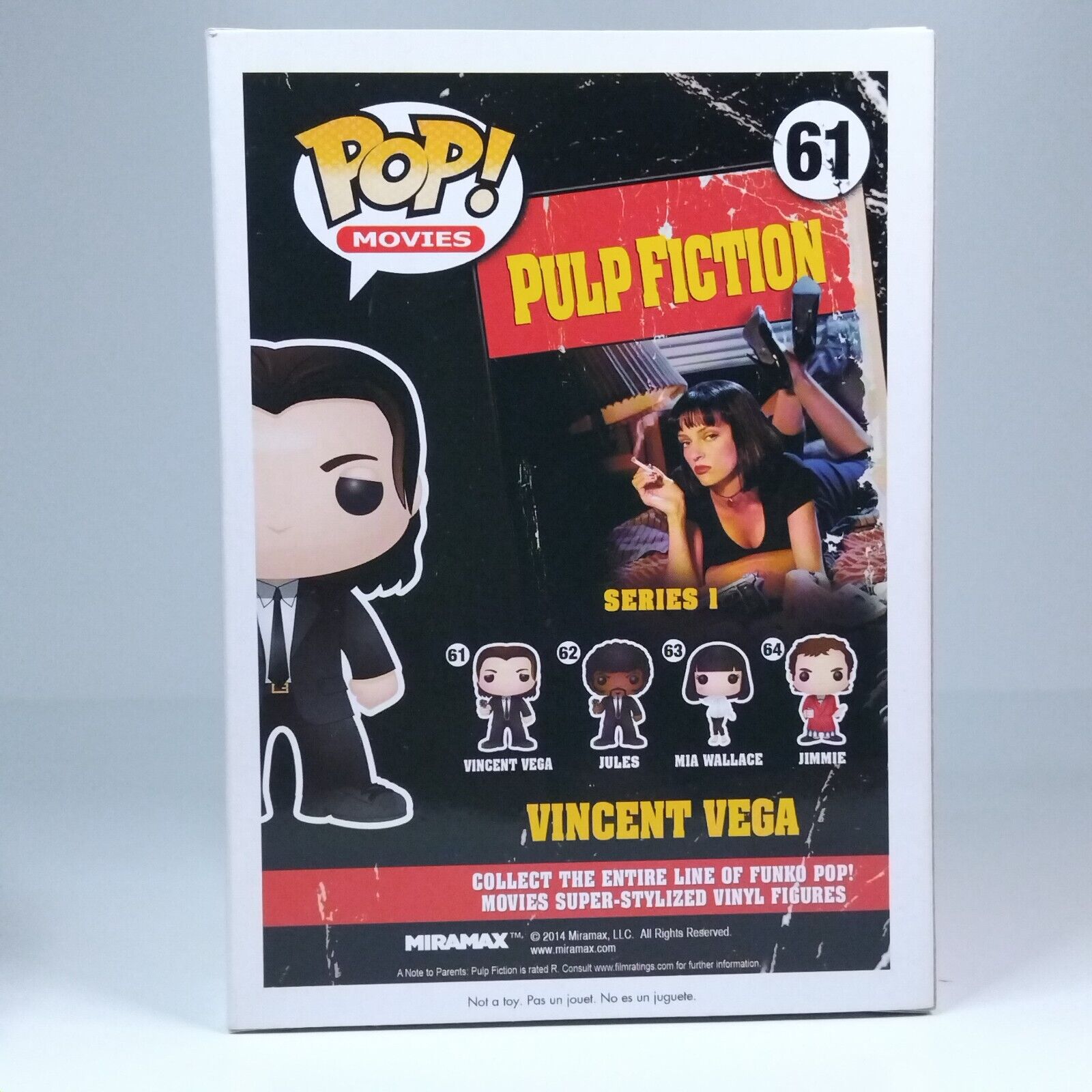 Funko Pop! Movies Pulp Fiction Vincent Vega Bloody SDCC 1,000 Pieces #61