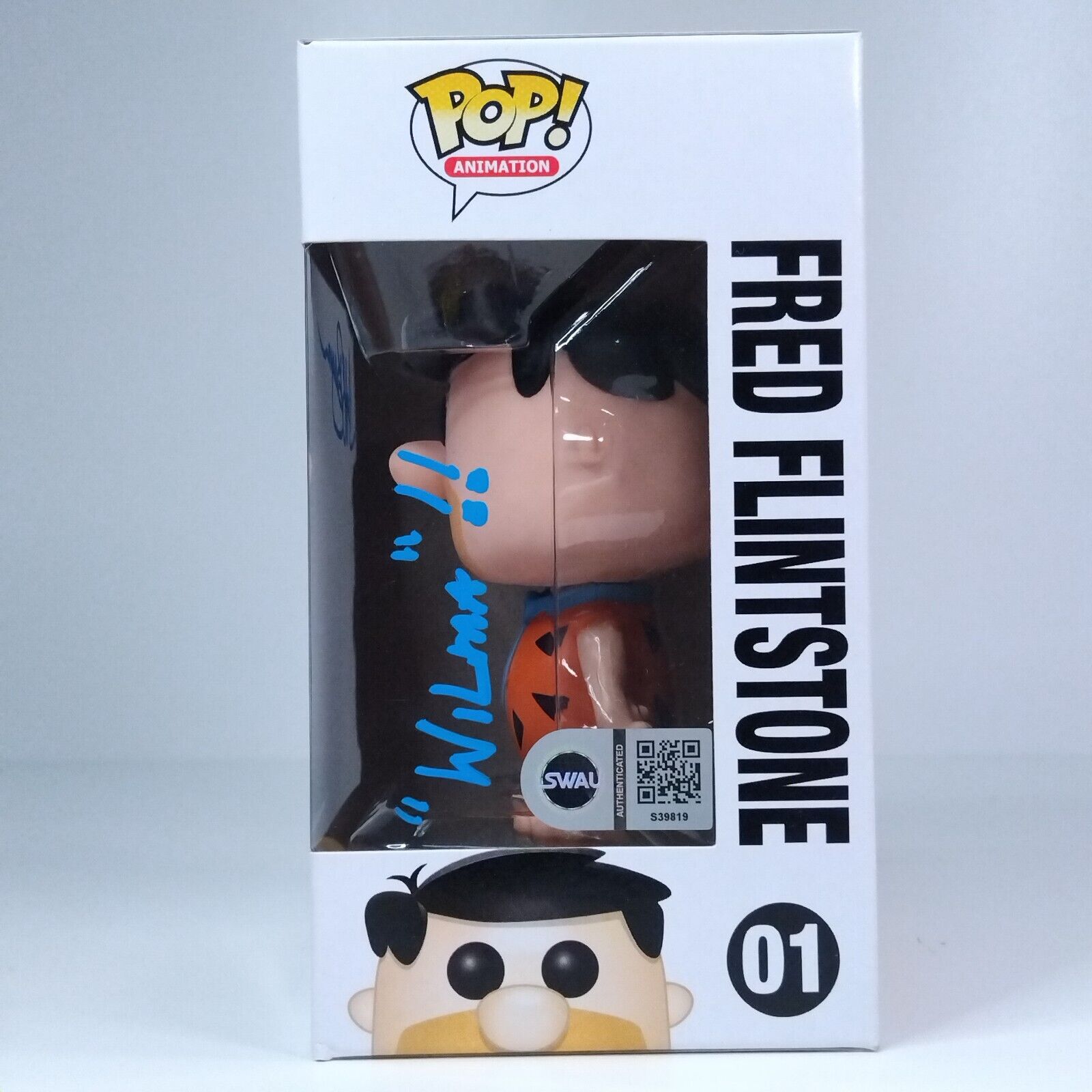 Funko Pop! Animation Fred Flintstone Signed Jeff Bergman COA #01