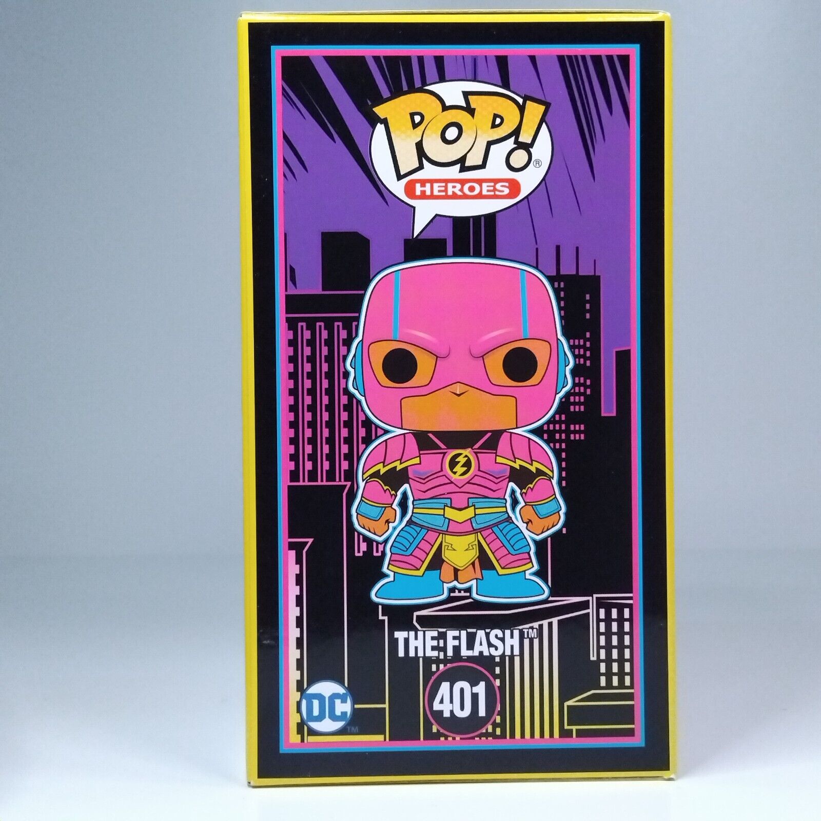 Funko Pop! DC Heroes Blacklight Imperial Palace The Flash Future City #401