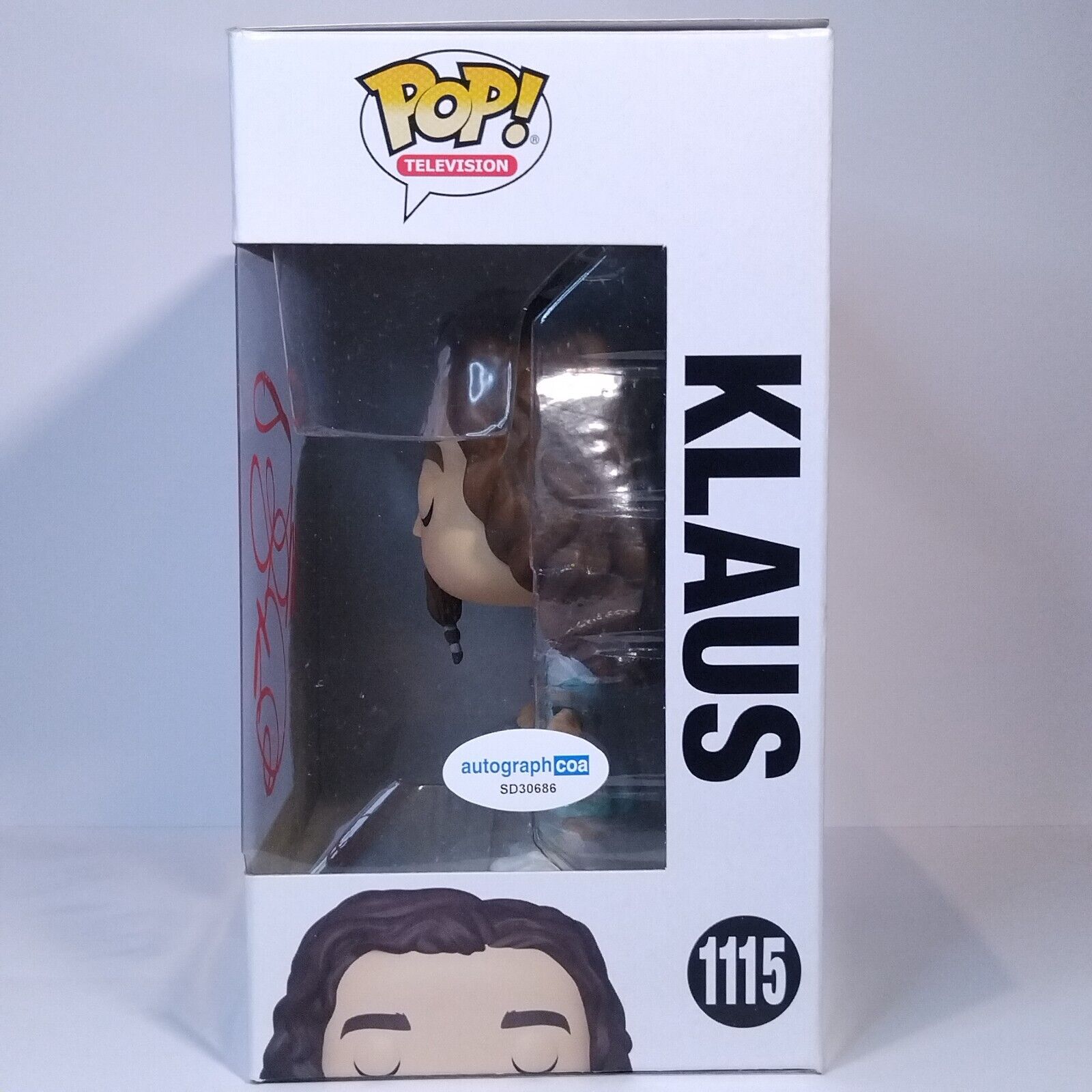 Funko Pop! TV The Umbrella Academy Klaus Signed Robert Sheehan COA #1115 WS