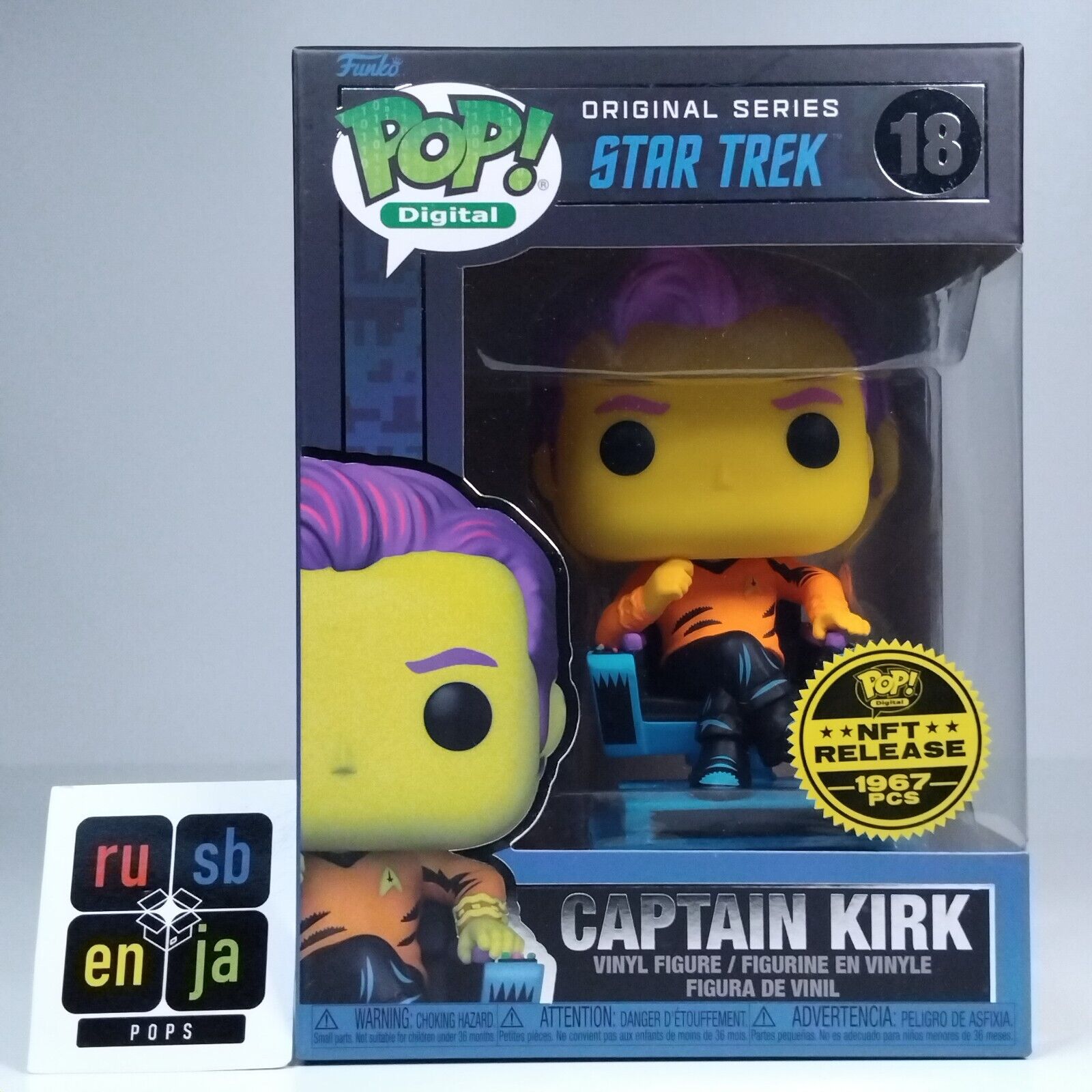 Funko Pop! Digital TV Star Trek Captain Kirk 1,967 Pcs #18