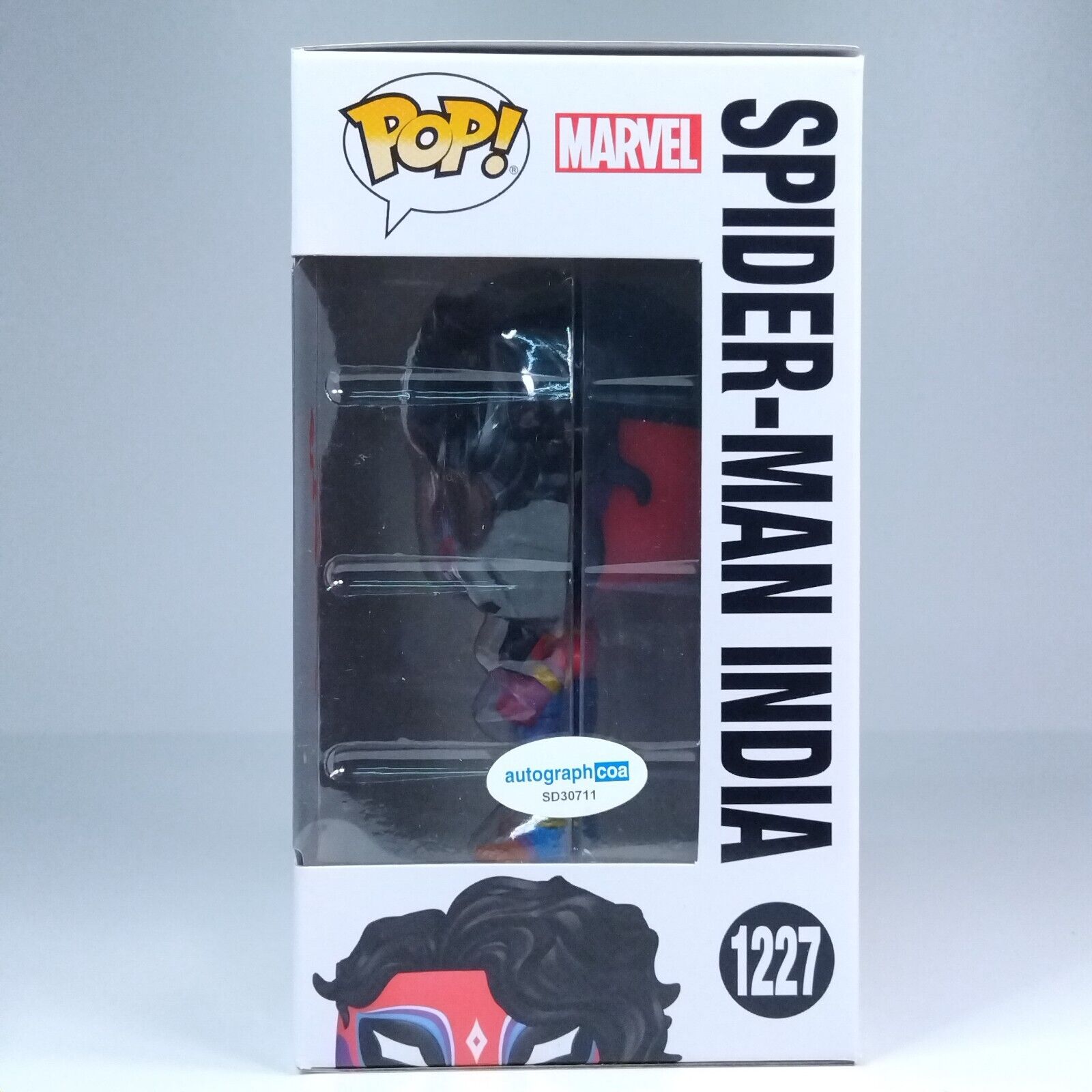 Funko Pop! Marvel Spider-Man India Signed Karan Soni COA #1227 WS