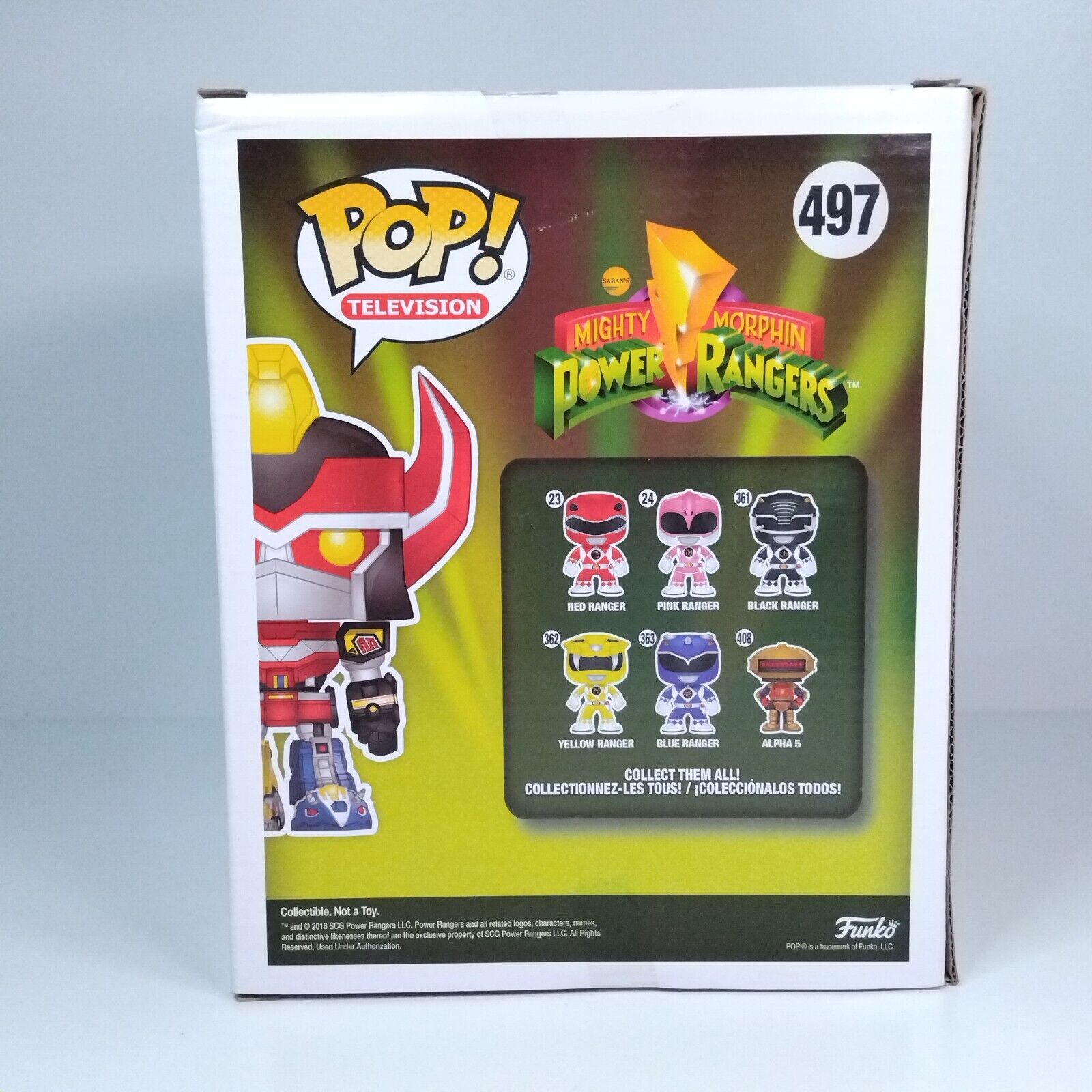 Funko Pop! TV Retro Power Rangers Megazord Metallic 6" Inch #497