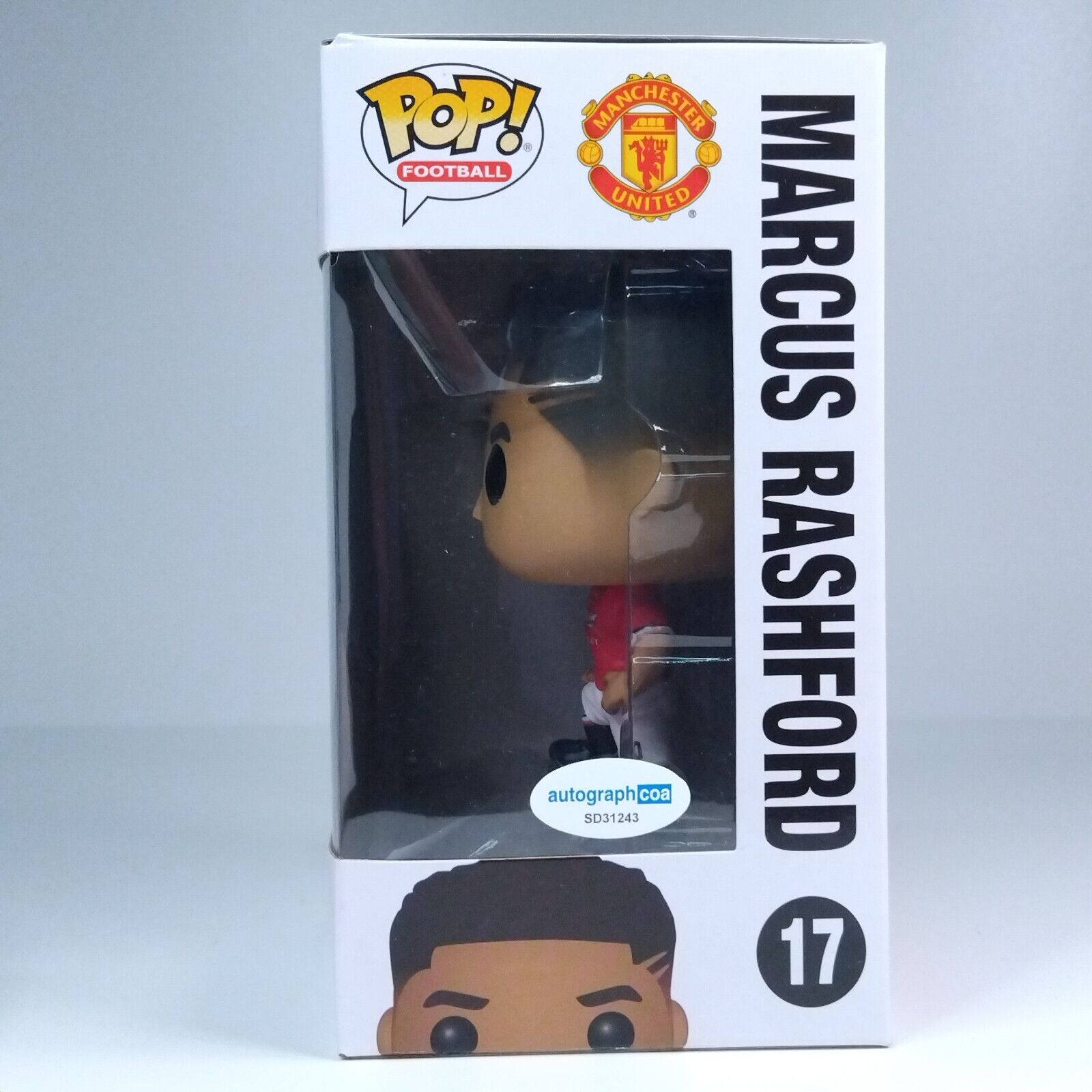 Funko Pop! Sports Football Manchester United Signed Marcus Rashford COA #17 WS