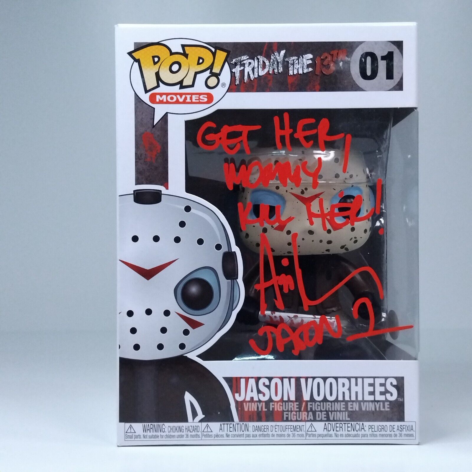 Funko Pop! Movies Horror Friday 13th Jason Voorhees Signed Ari Lehman COA #01