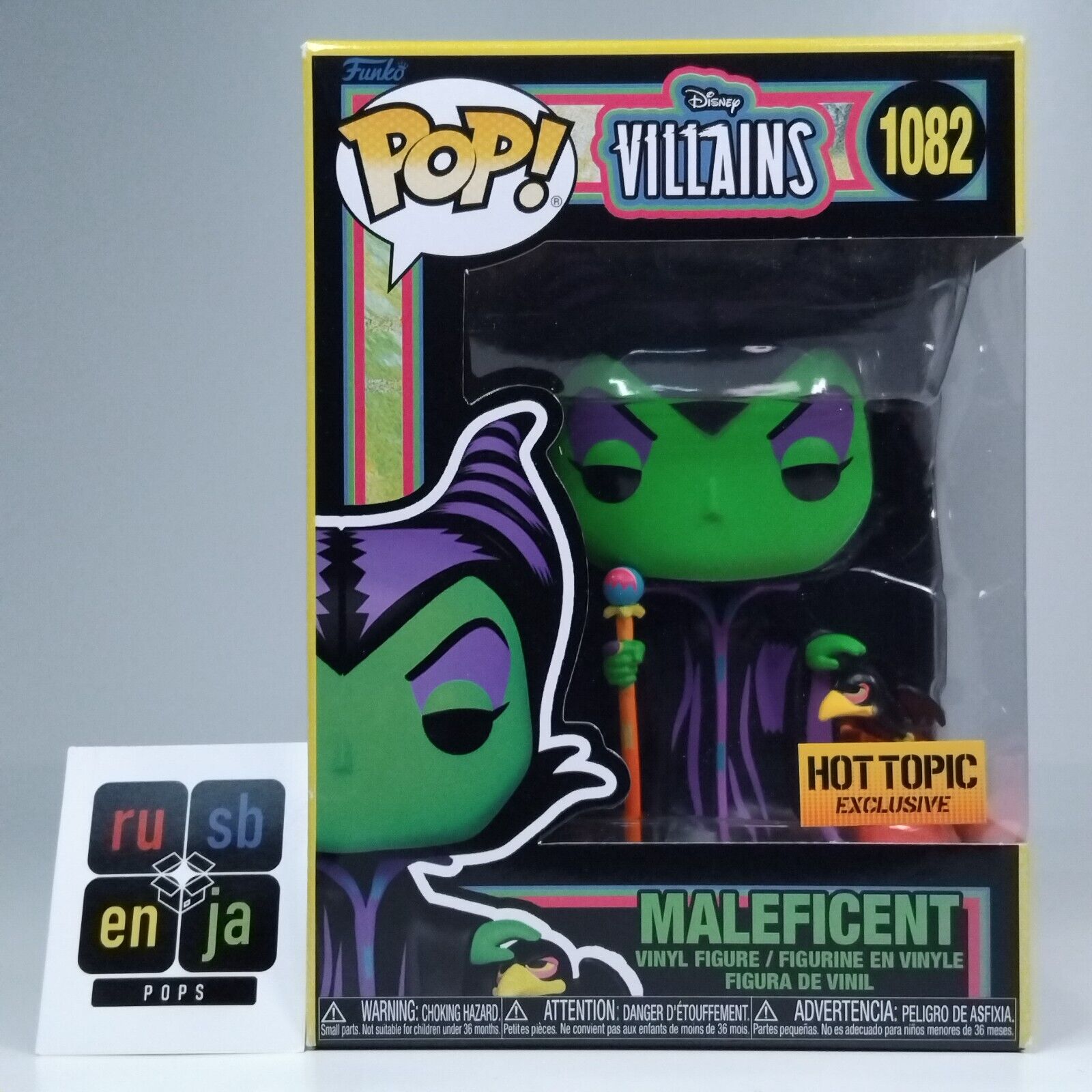 Funko Pop! Disney Maleficent Blacklight Hot Topic Exclusive #1082