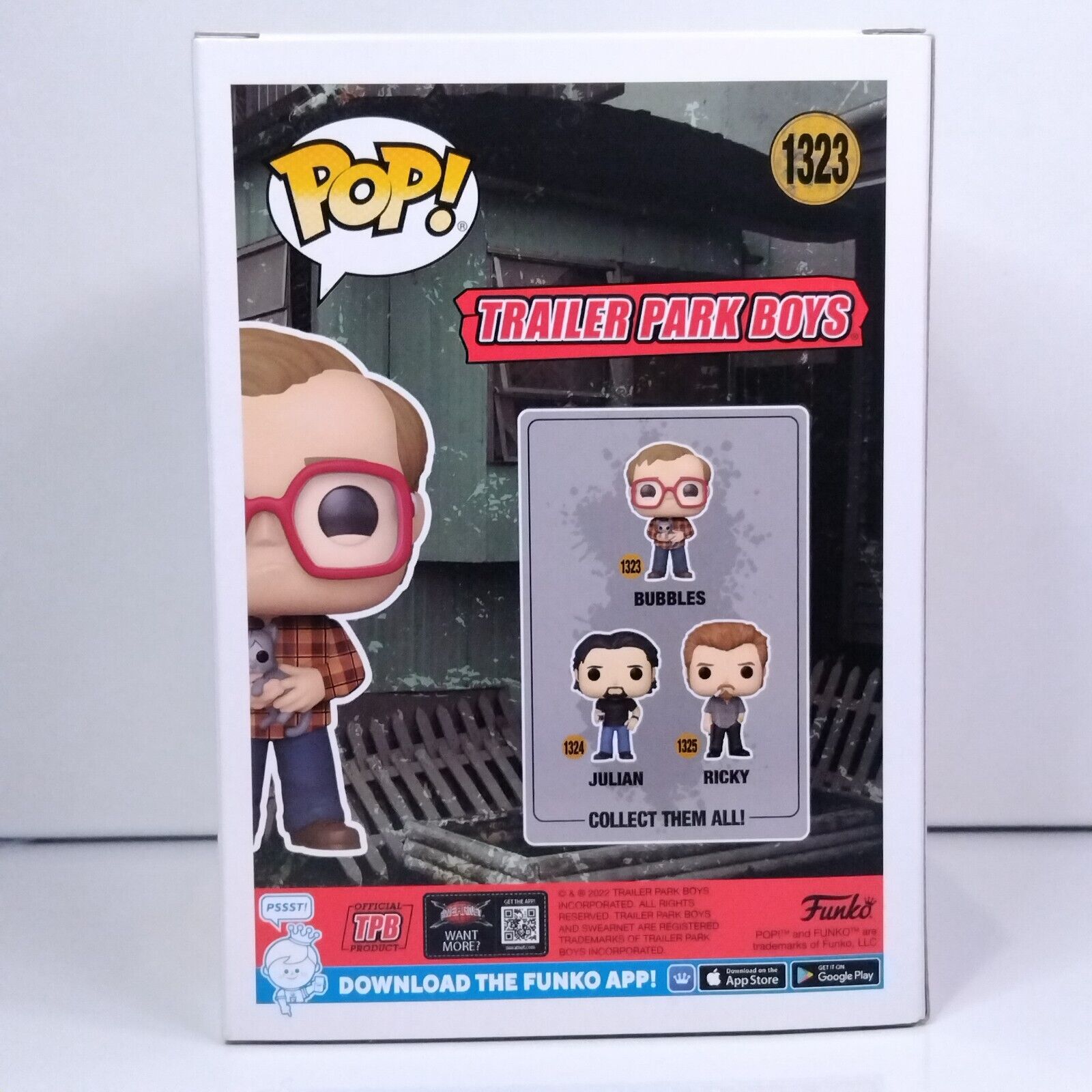 Funko Pop! TV Trailer Park Boys Bubbles Signed Mike Smith COA #1323 WS