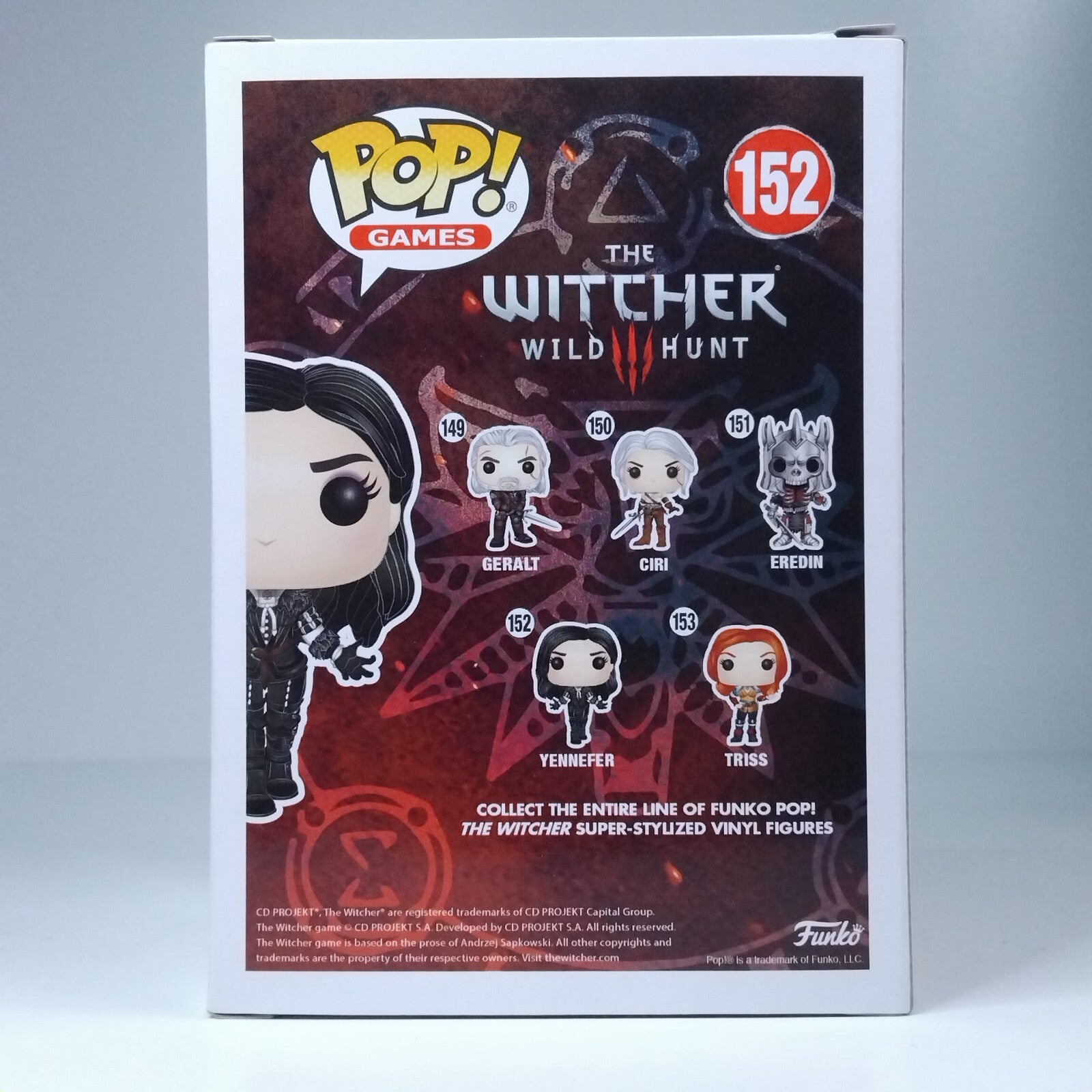 Funko Pop! Games The Witcher III Yenneffer Signed Denise Gough COA #152 WS