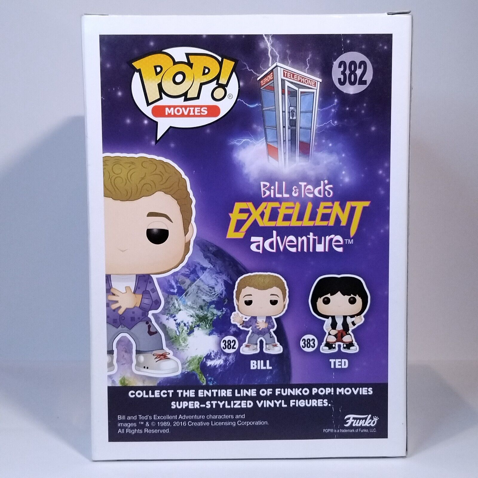 Funko Pop! Movies Bill & Ted Excellent Adventure Signed Alex Winter COA #382 WS