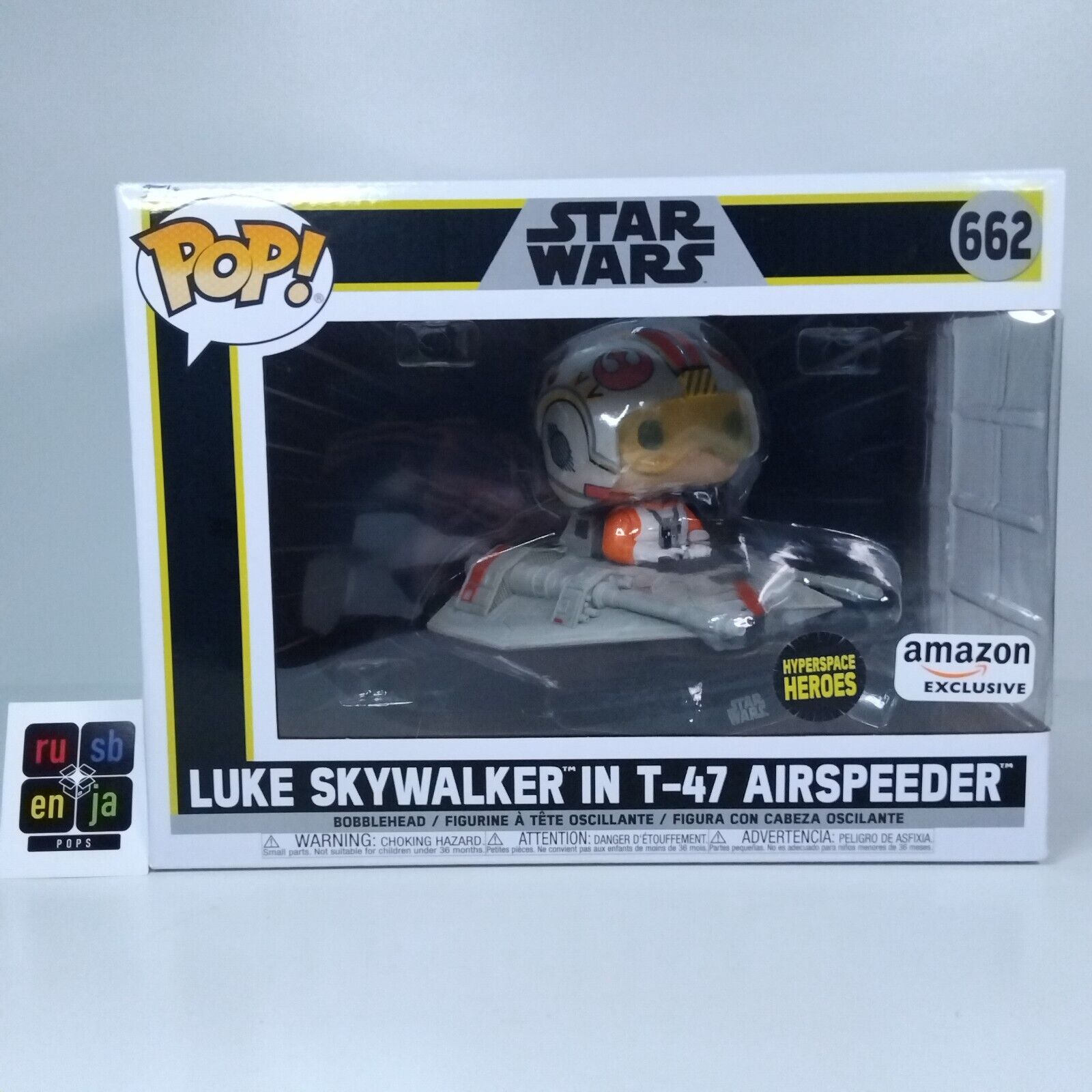 Funko Pop! Star Wars Luke Skywalker in T-47 Airspeeder Amazon Exclusive #662