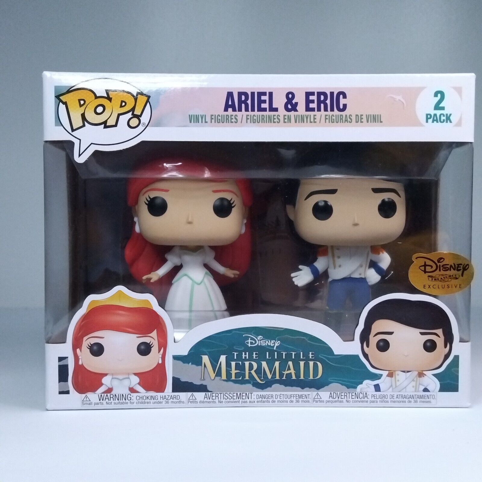 Funko Pop! Disney The Little Mermaid Ariel & Prince Eric Exclusive 2 Pack