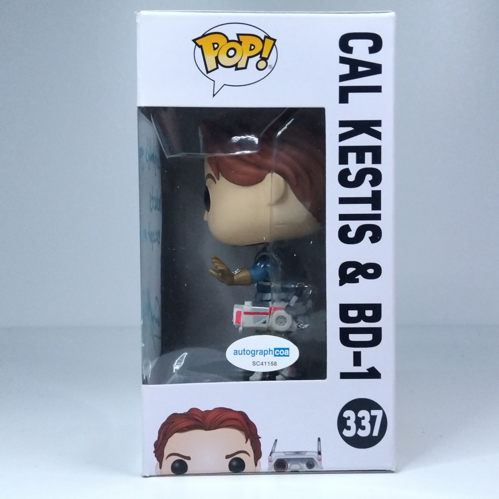 Funko Pop! Star Wars Cal Kestis & BD-1 Signed Cameron Monaghan COA #337