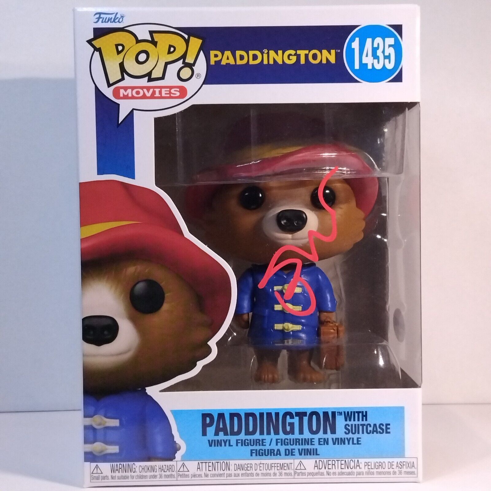 Funko Pop! Movies Paddington Signed Ben Whishaw COA #1435 WS